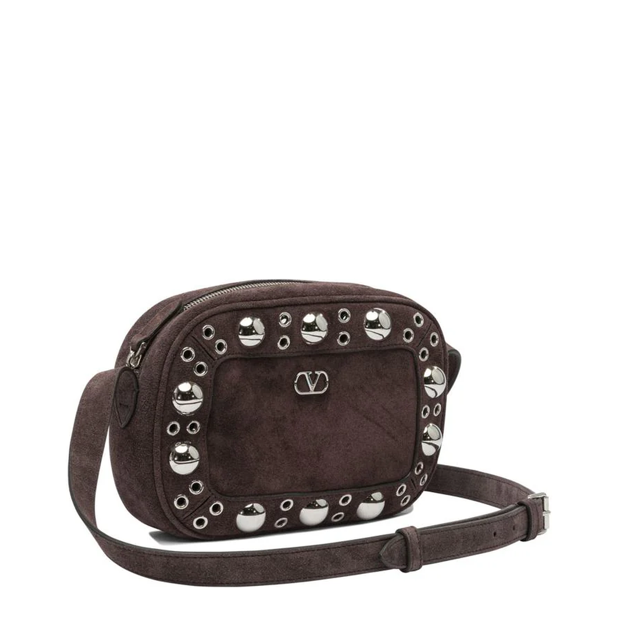 Brown Suede Nellcôte Crossbody Bag