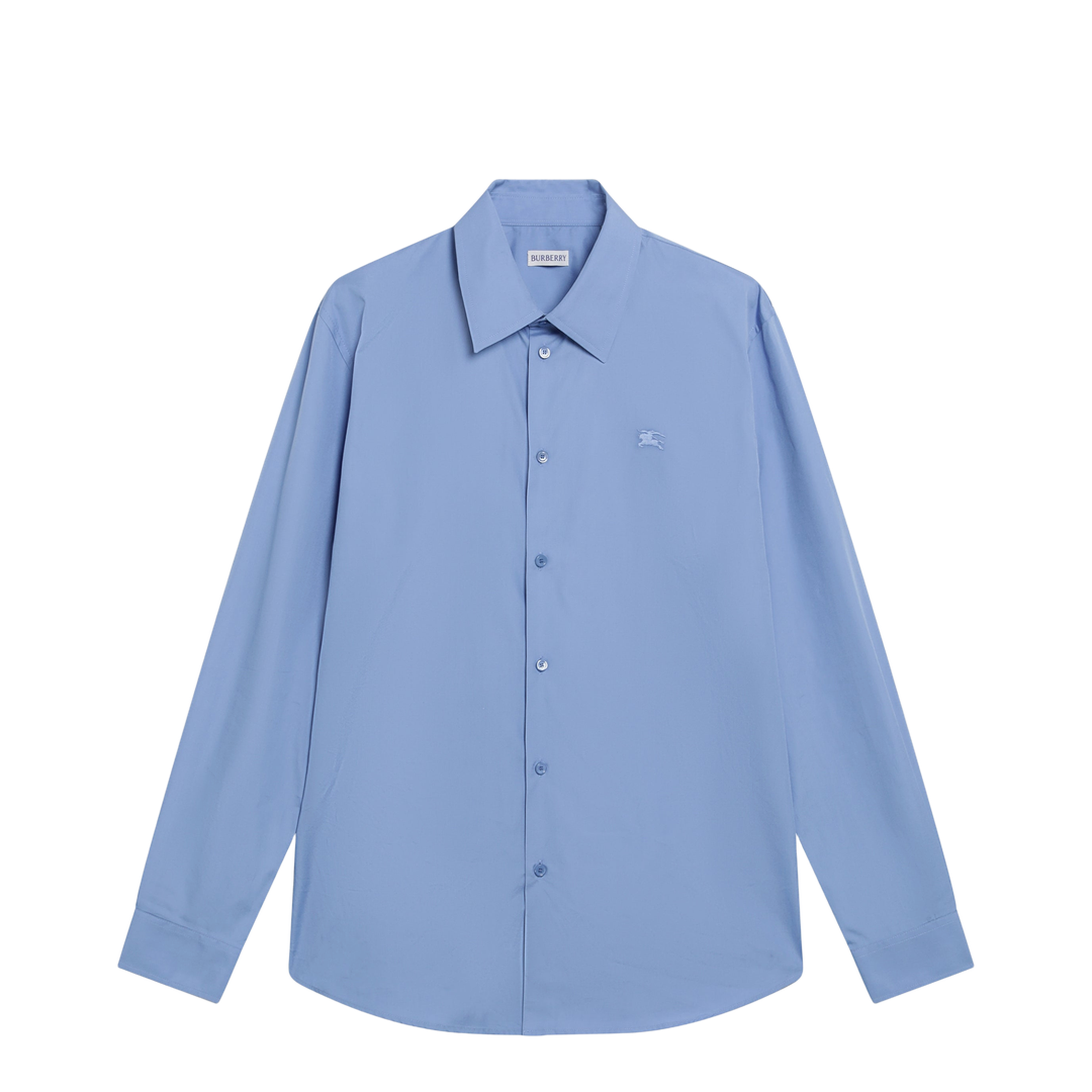 MAYFEYR - Burberry - Cornflower Blue Cotton Poplin Shirt - 8124451136633A1647