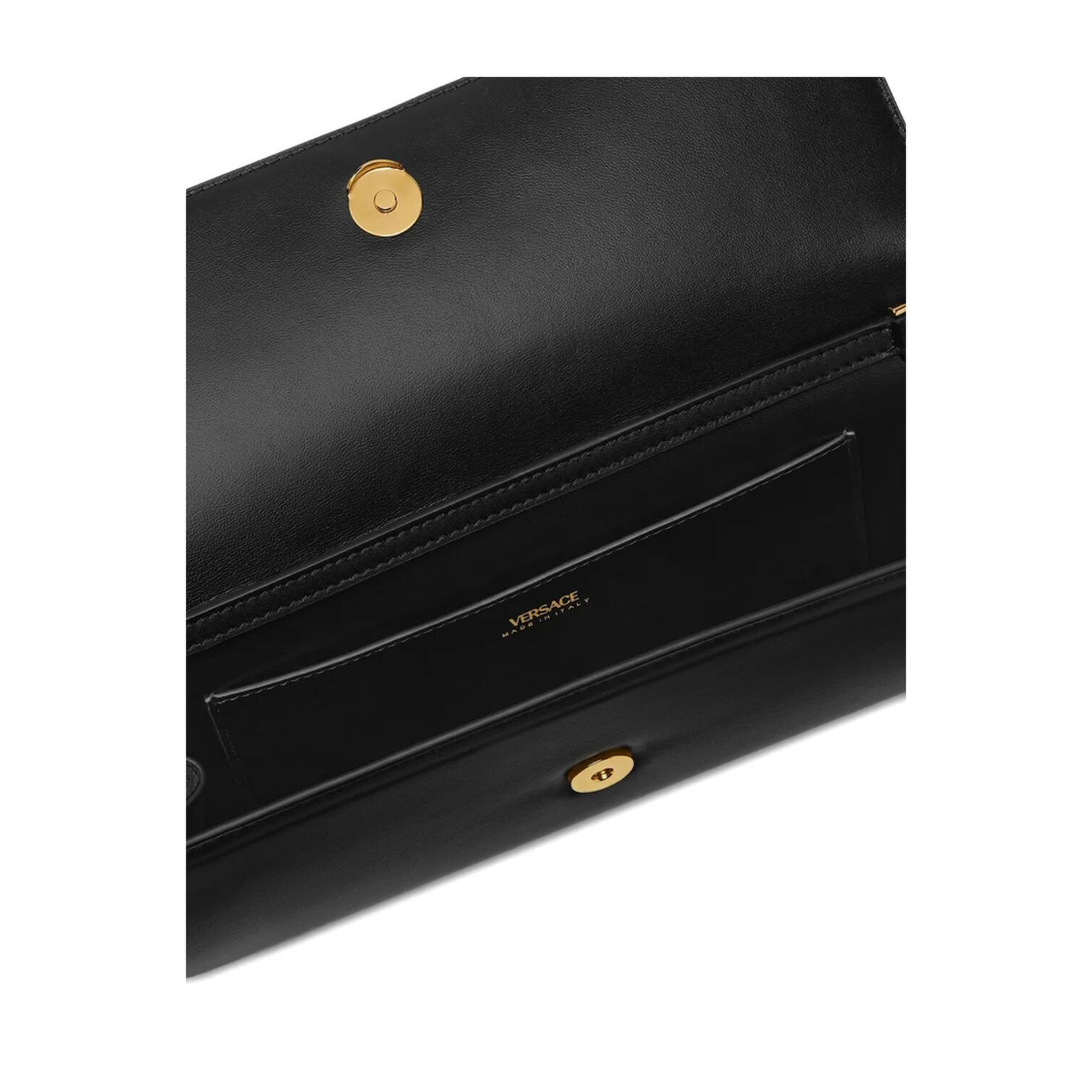 Medusa-Plaque Calfskin Shoulder Bag