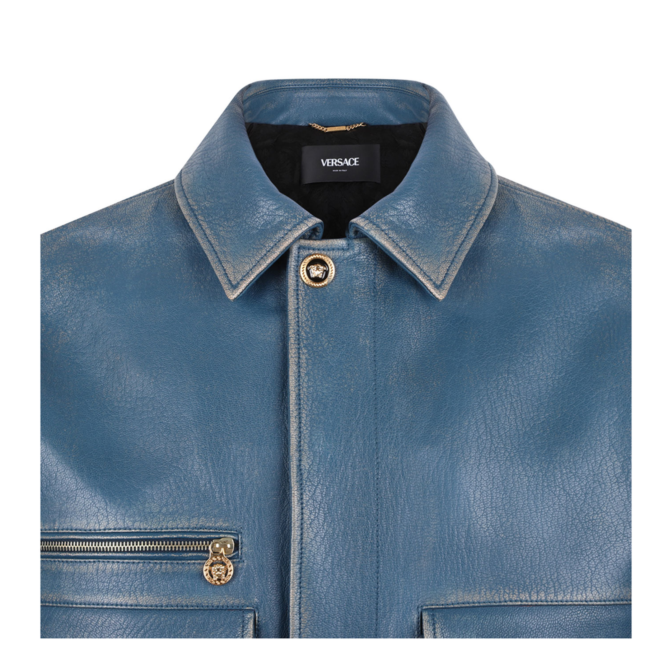 Blouson Leather Distressed Leather