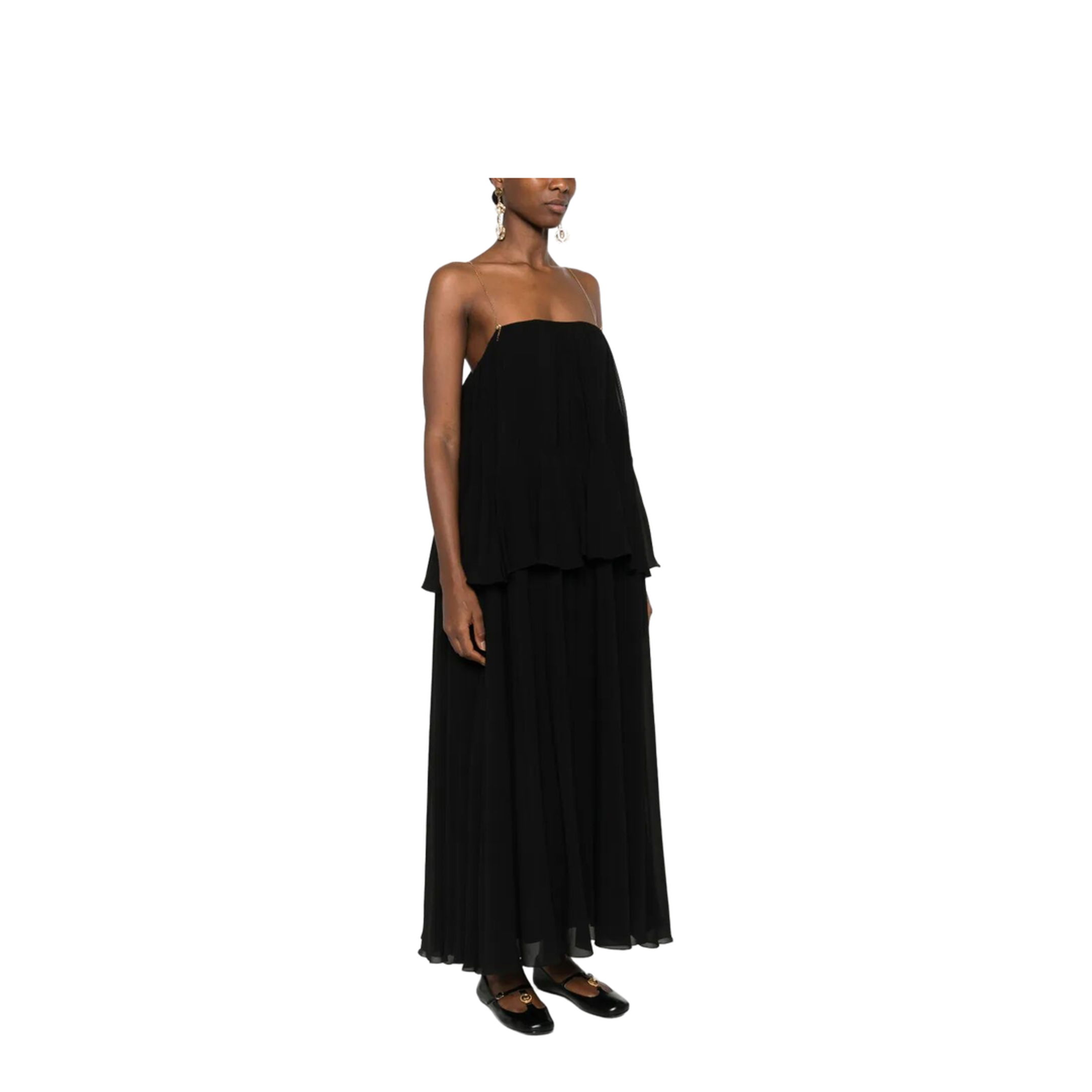 MAYFEYR - Chloè - Sleeveless Long Dress In Silk Georgette - CH26SRO03002