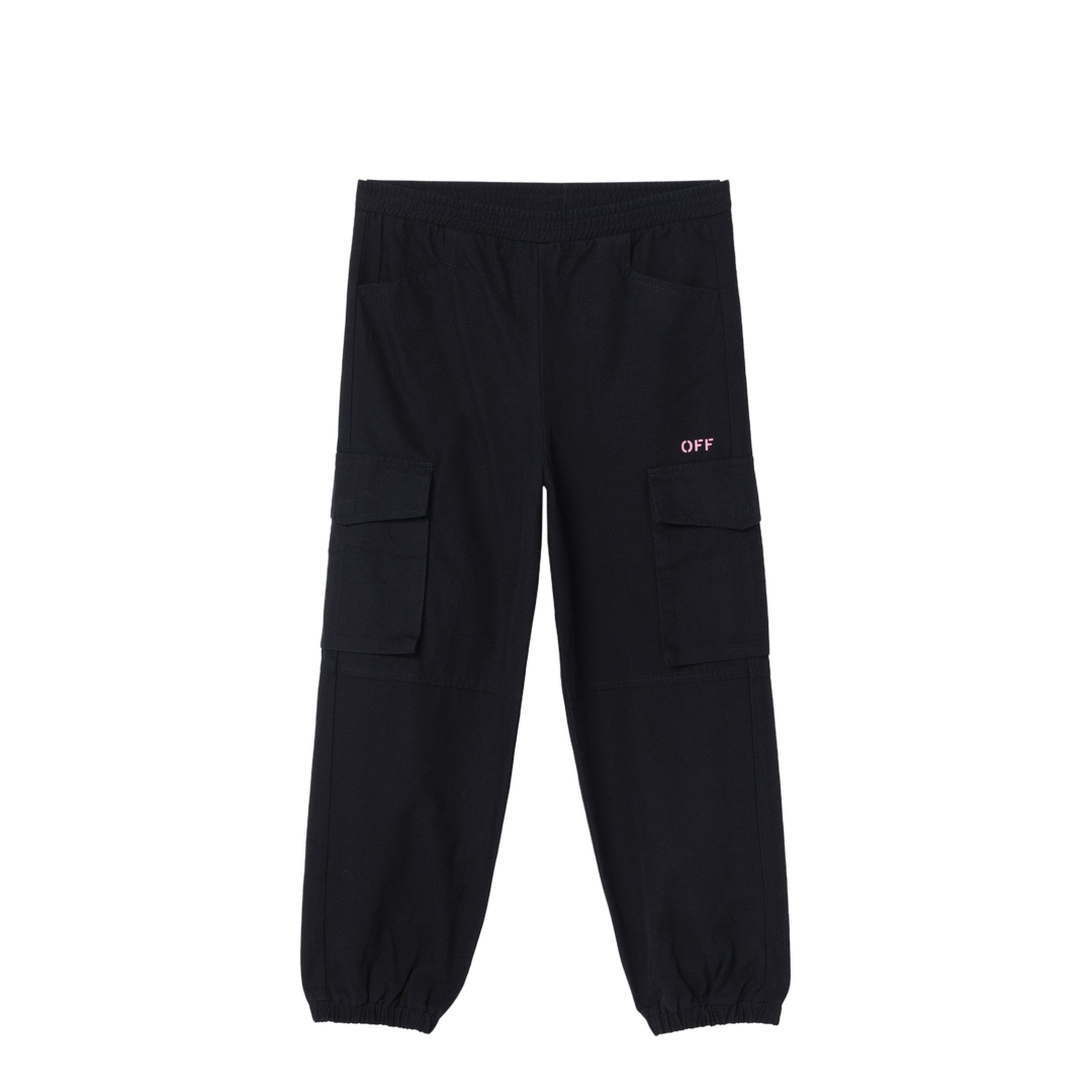 MAYFEYR - - Black Jogging Cargo Trousers With Logo - OGCF005F24-BFAB0011030