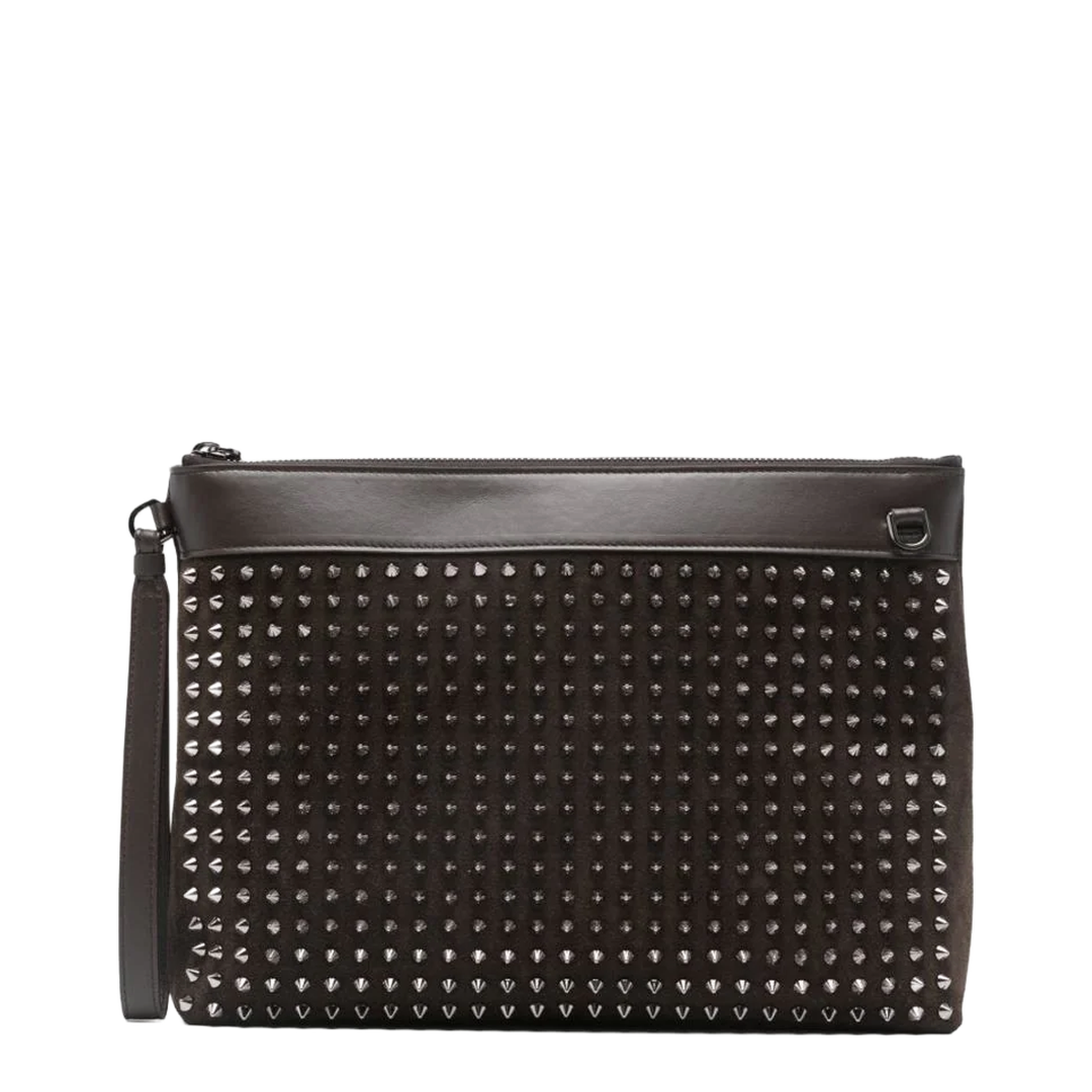 Funky Pouch Reversed Calf Leather and Spikes