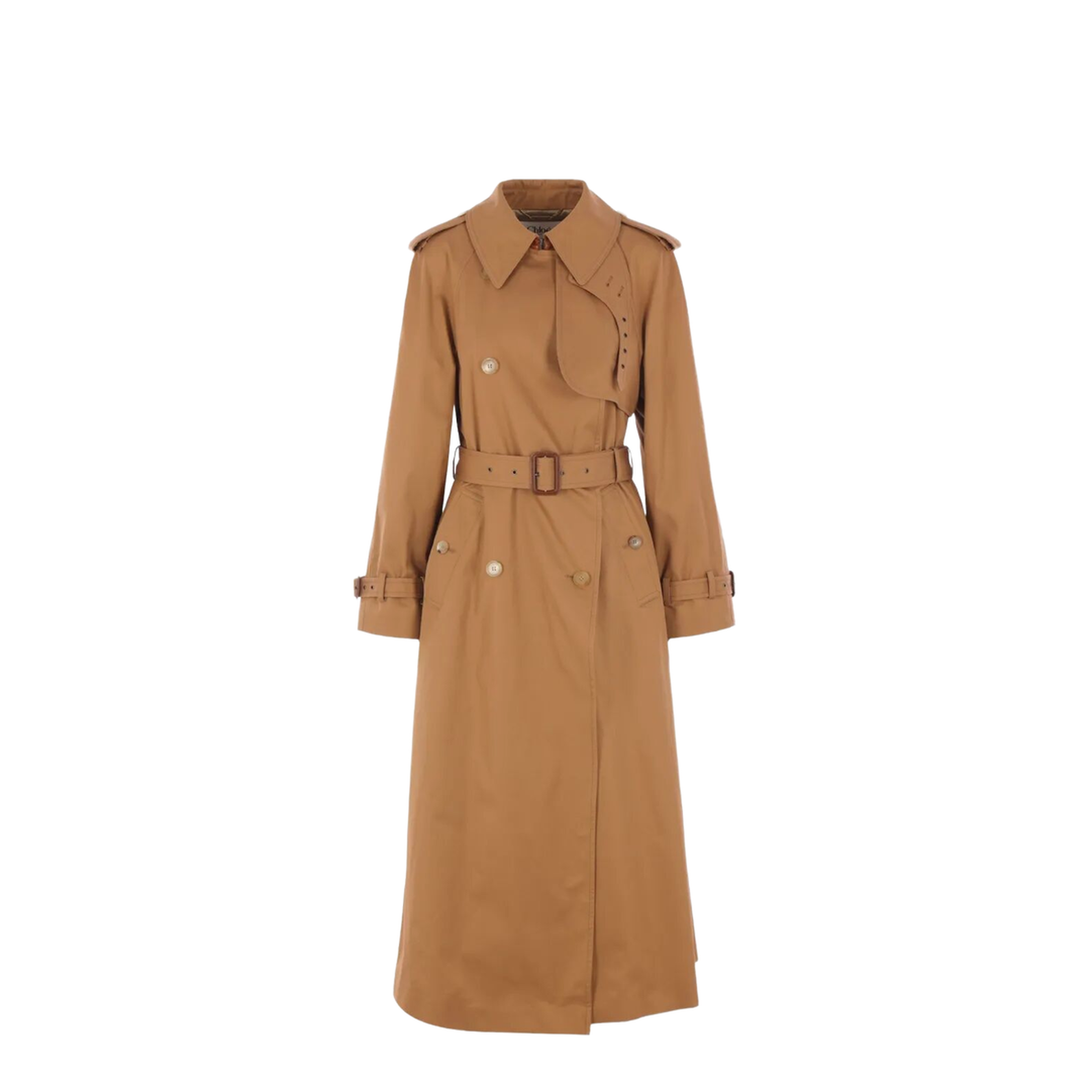 MAYFEYR - Chloè - Cotton Gabardine Belted Long Trench Coat - CH25AMA19093