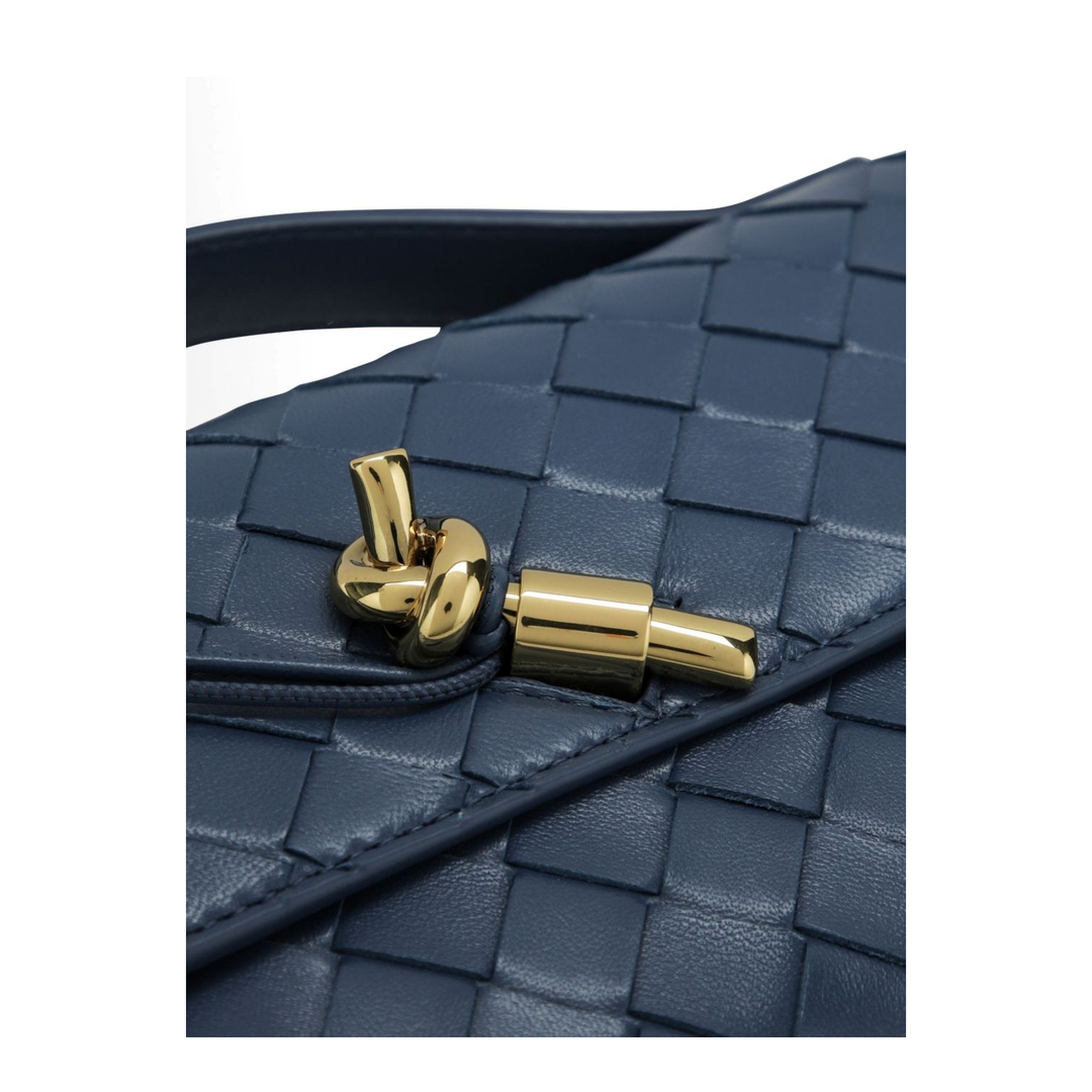 Andiamo Lambskin Clutch - Blue Venezia