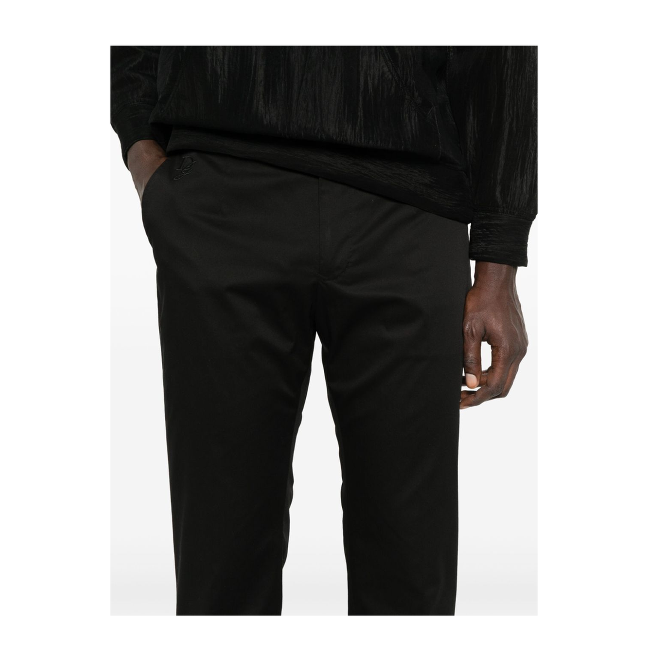 MAYFEYR - Dolce & Gabbana - Logo-Embroidered Tapered Leg Cotton Trousers - GY6IEZGJ090