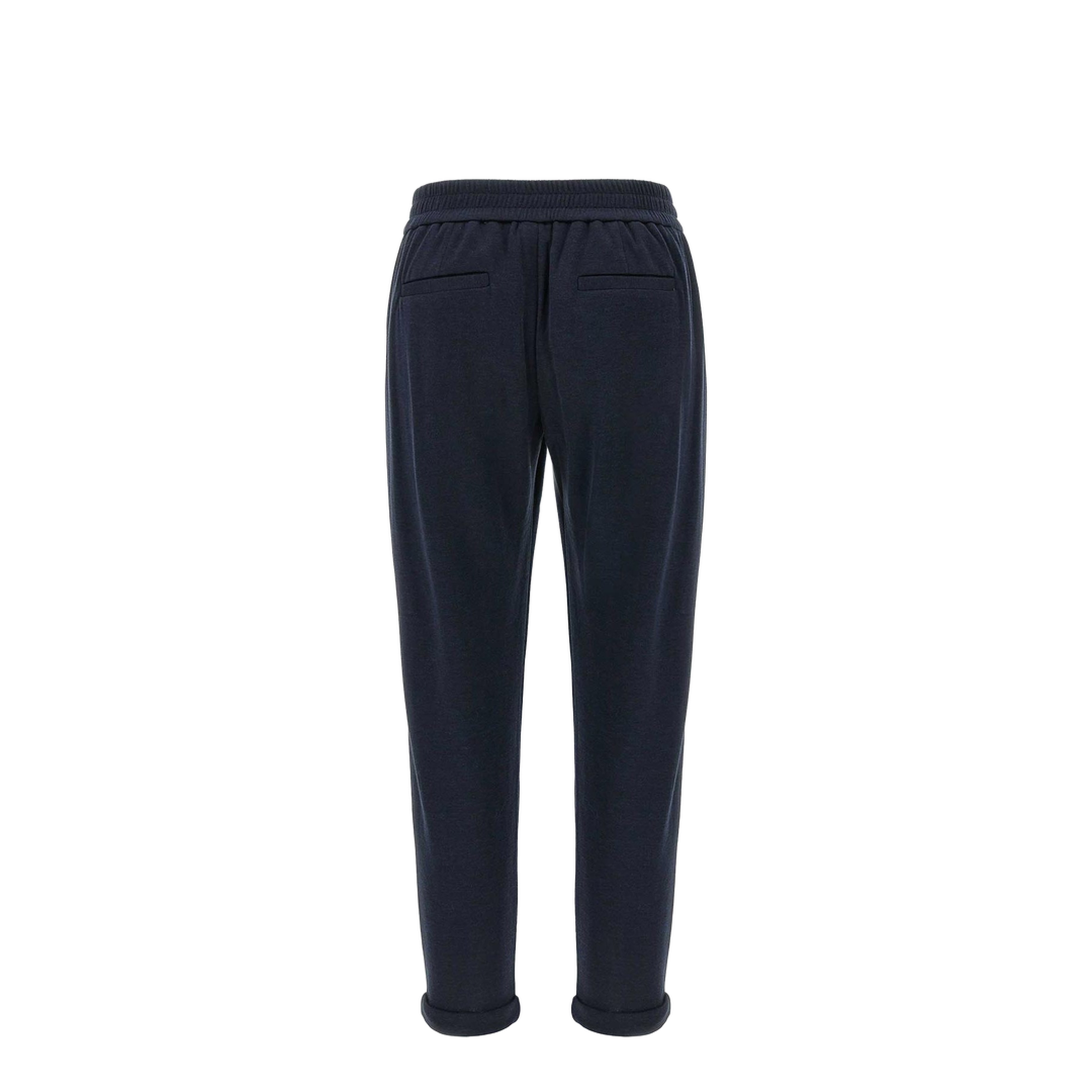 Cotton and Silk Blend Trousers
