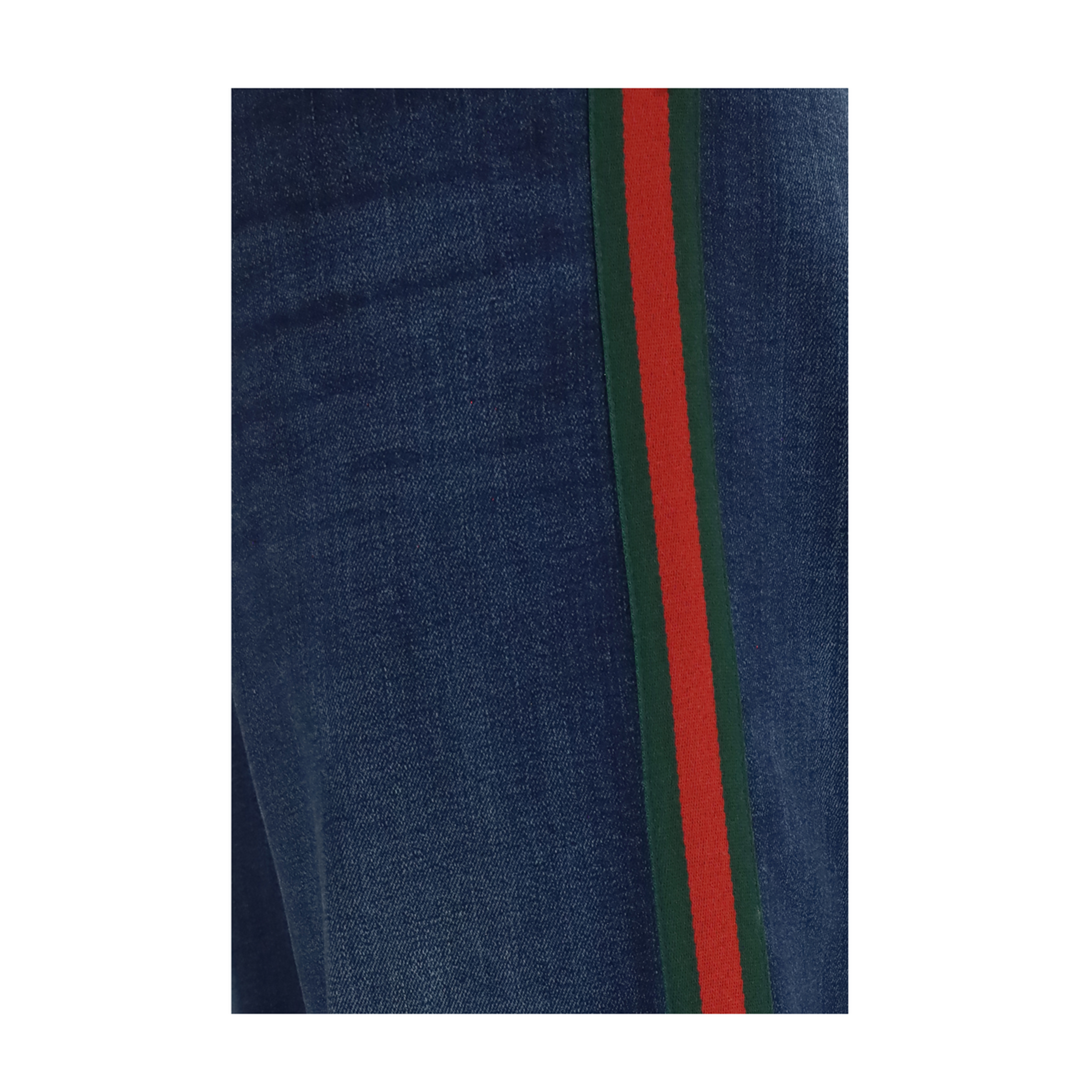 MAYFEYR - Gucci - Cotton Jeans With Web Stripe - 875555XDDH0