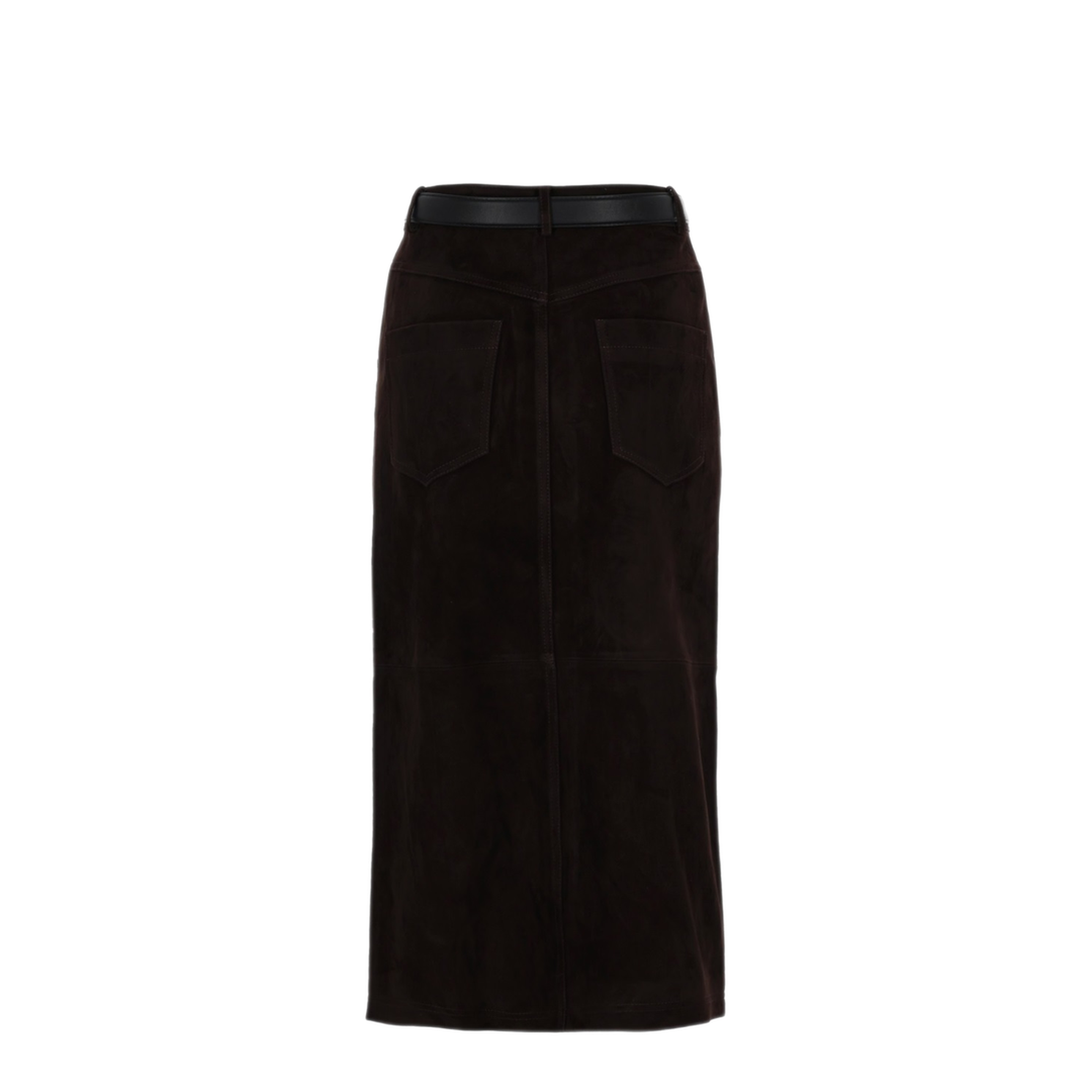 MAYFEYR - Self Portrait - Suede Midi Skirt - RS26091MSKBRBROWN