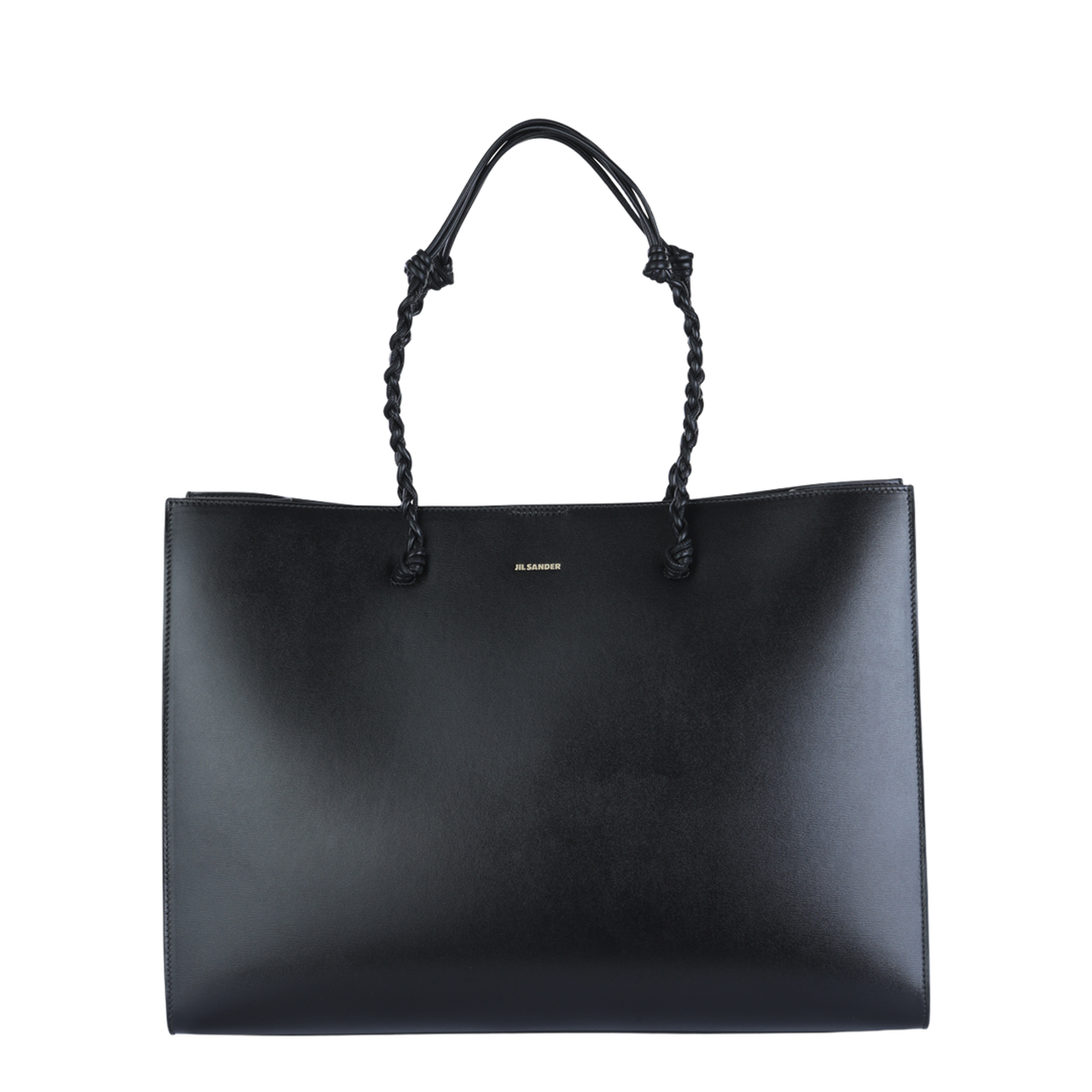 Tangle Tote Bag in Calf Leather - Black