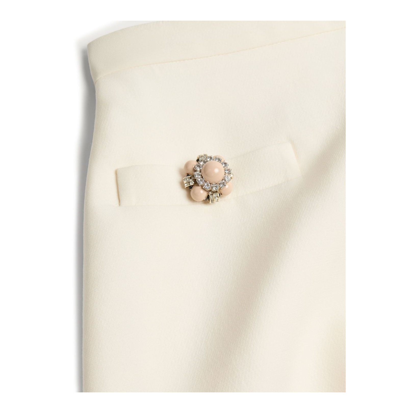 Ivory A-Line Skirt