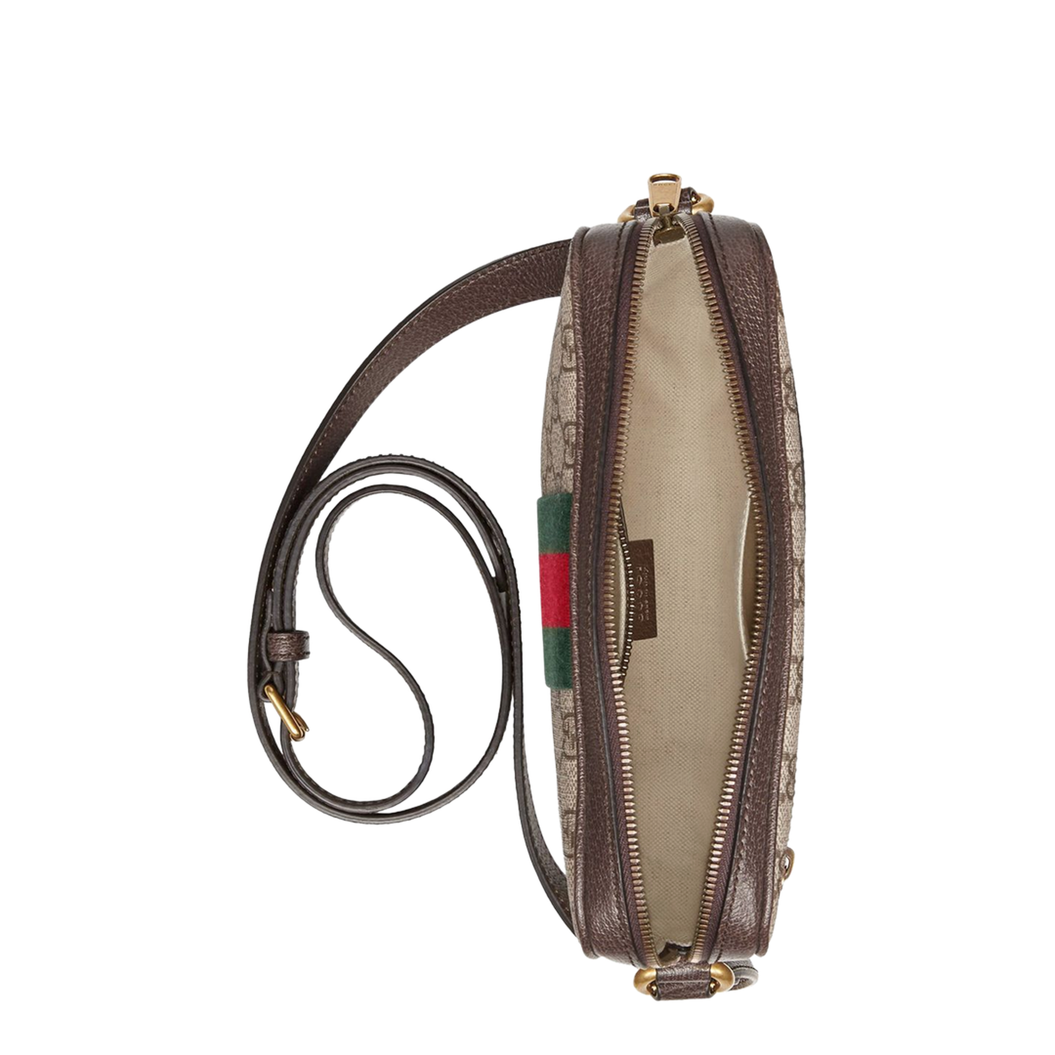 Ophidia Small Canvas Messenger Bag - Brown