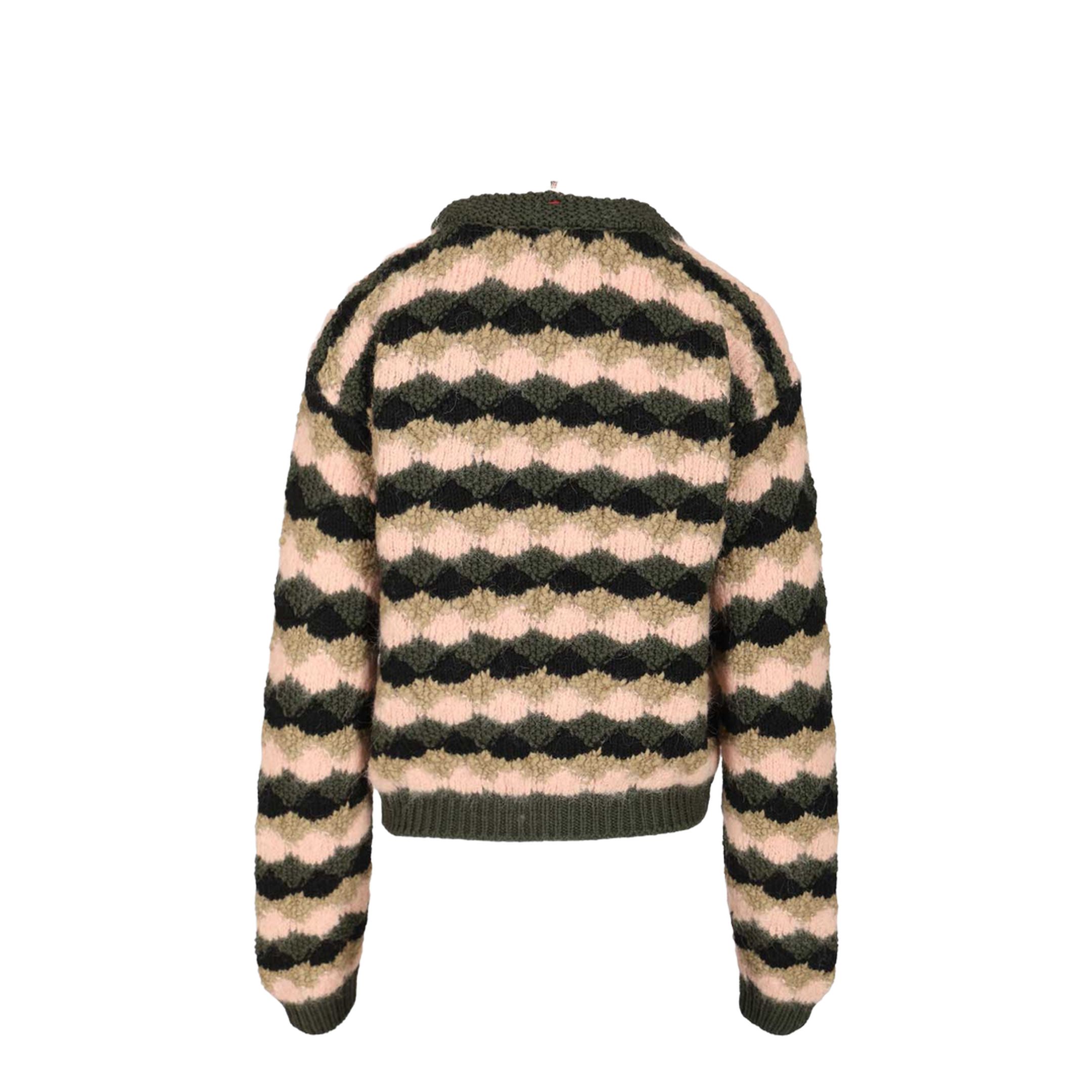 Multicolour Wool & Alpaca Blend Striped Jumper