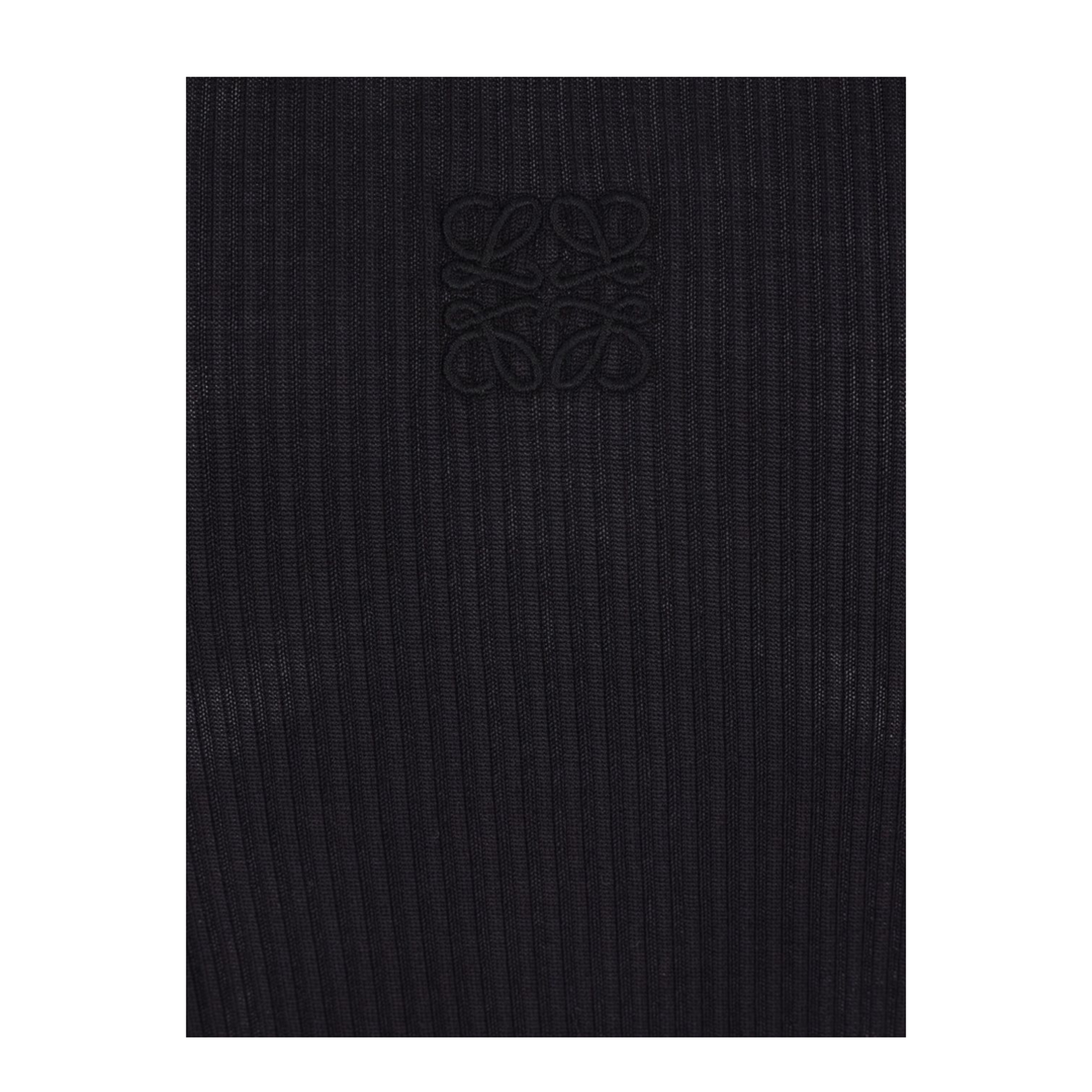 Anagram Tank Top in Silk Black