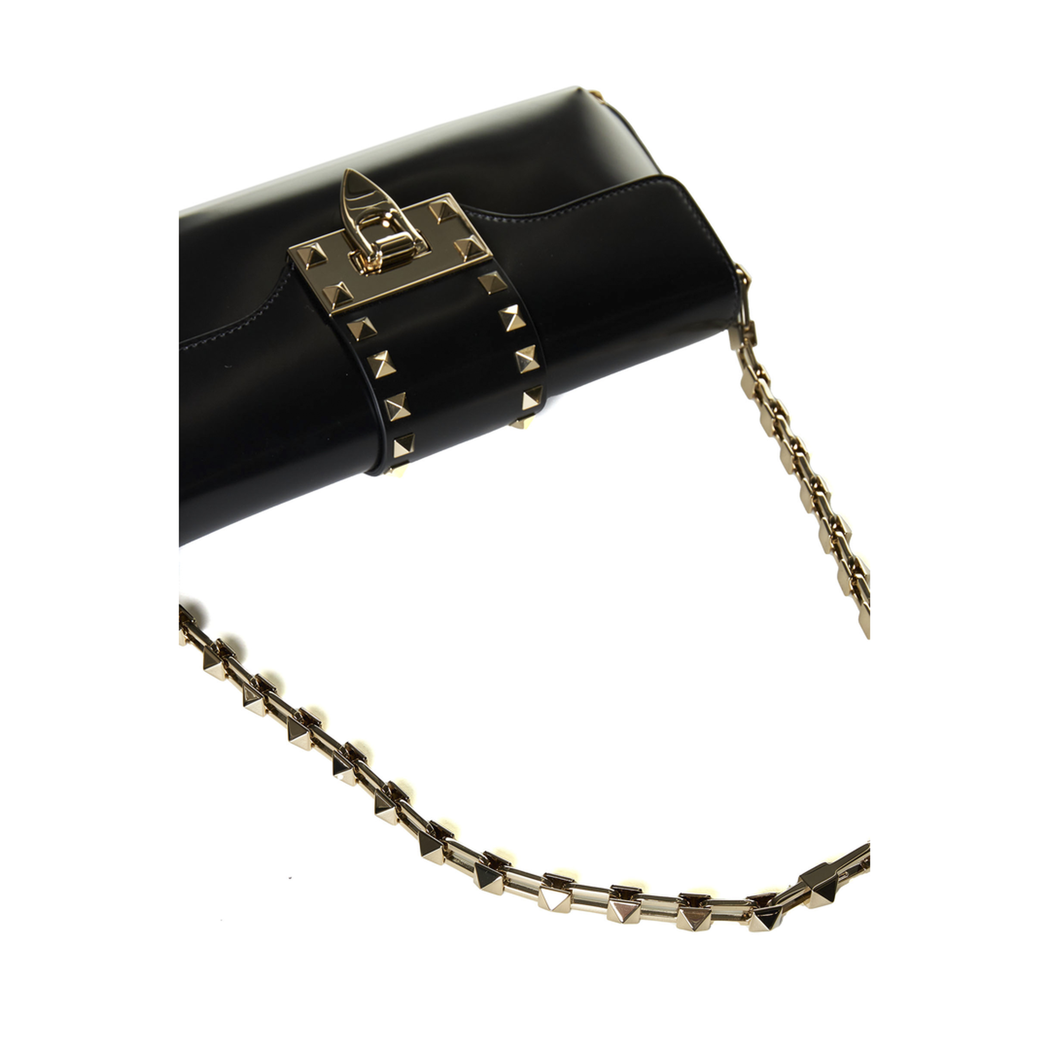 Garavani Rockstud Shoulder Bag in Brushed Leather