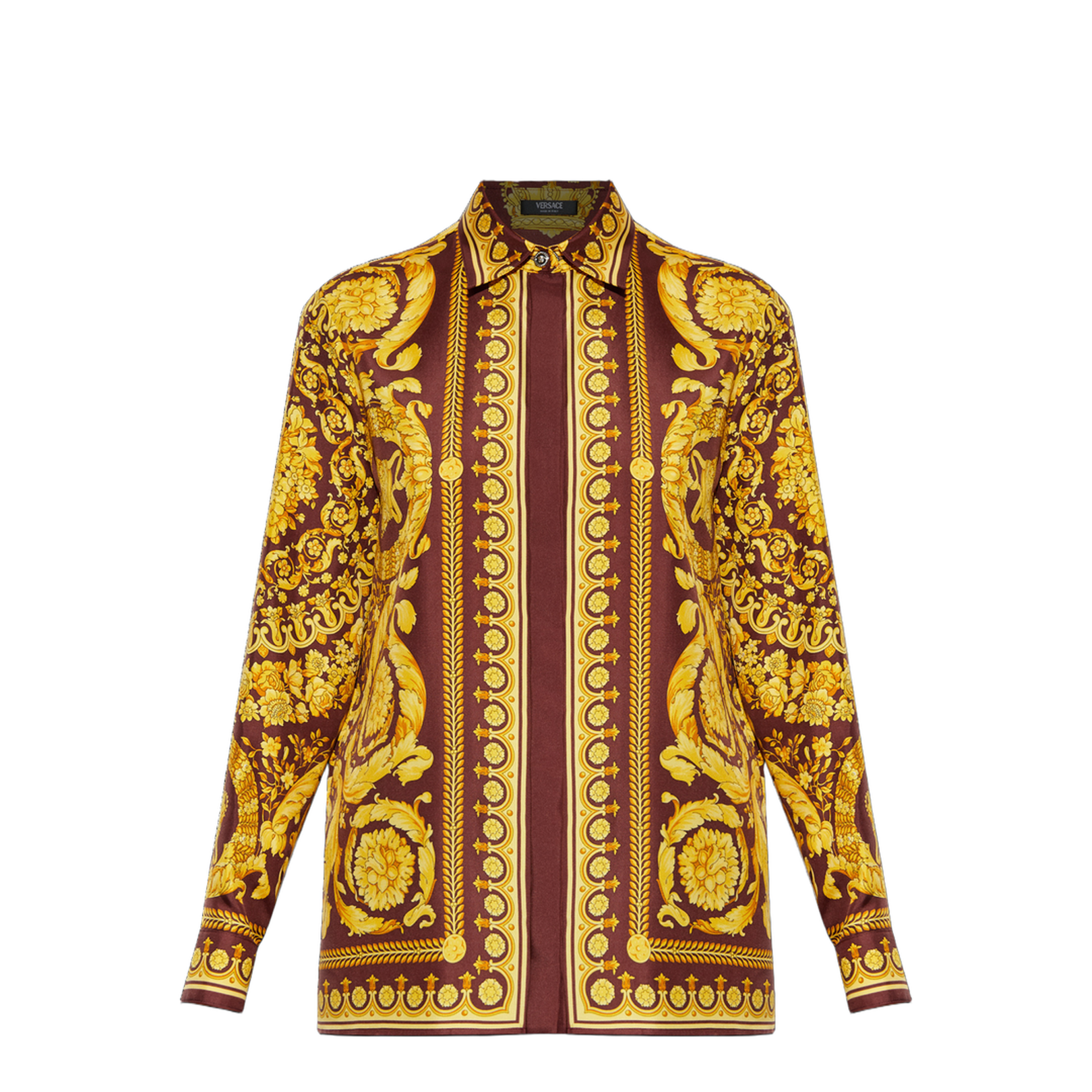 Silk Shirt with Barocco Print
