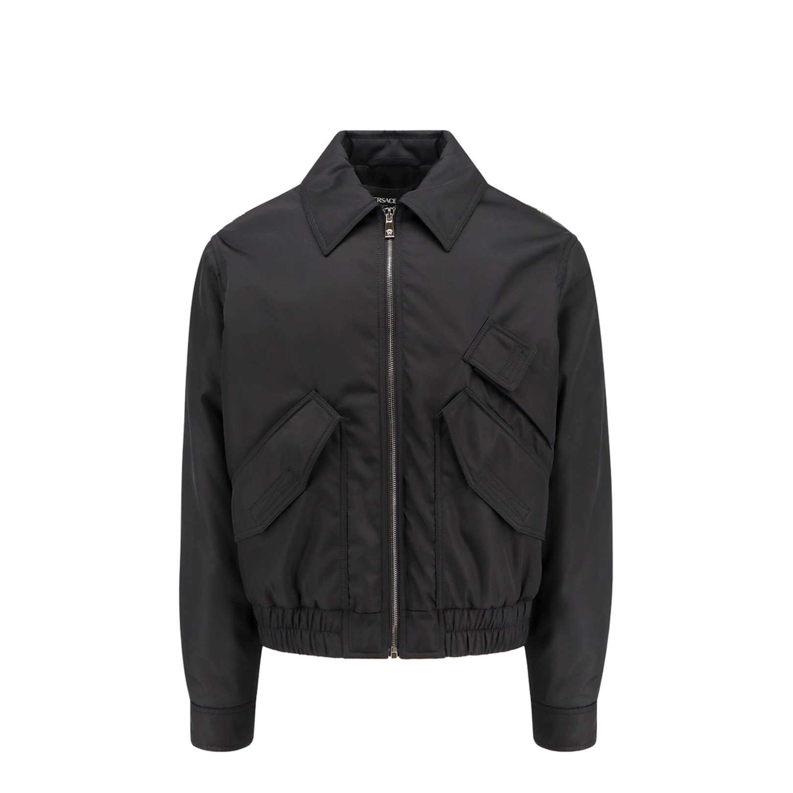 Bomber Jacket In Black Polyamide