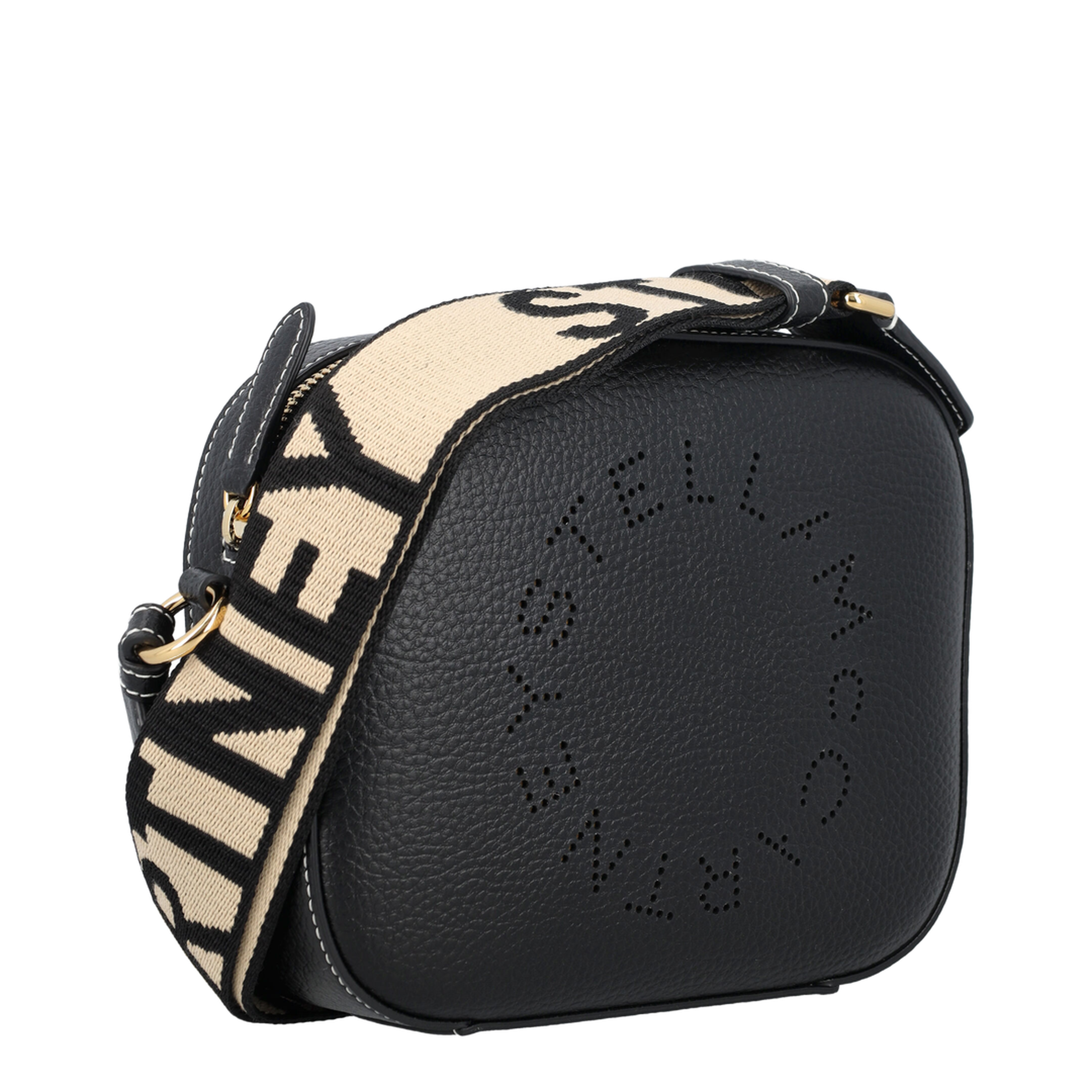 Logo Mini Eco Leather Crossbody - Black
