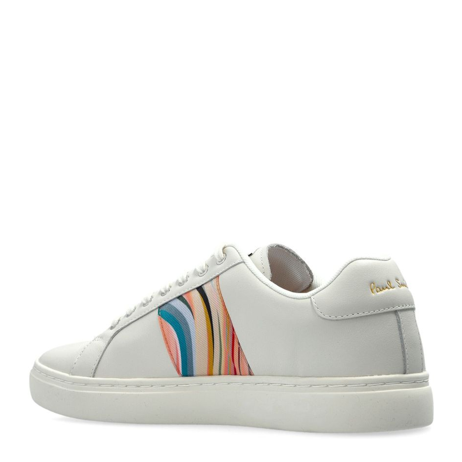 White Front Lace-Up Fastening Padded Ankle Flat Sole