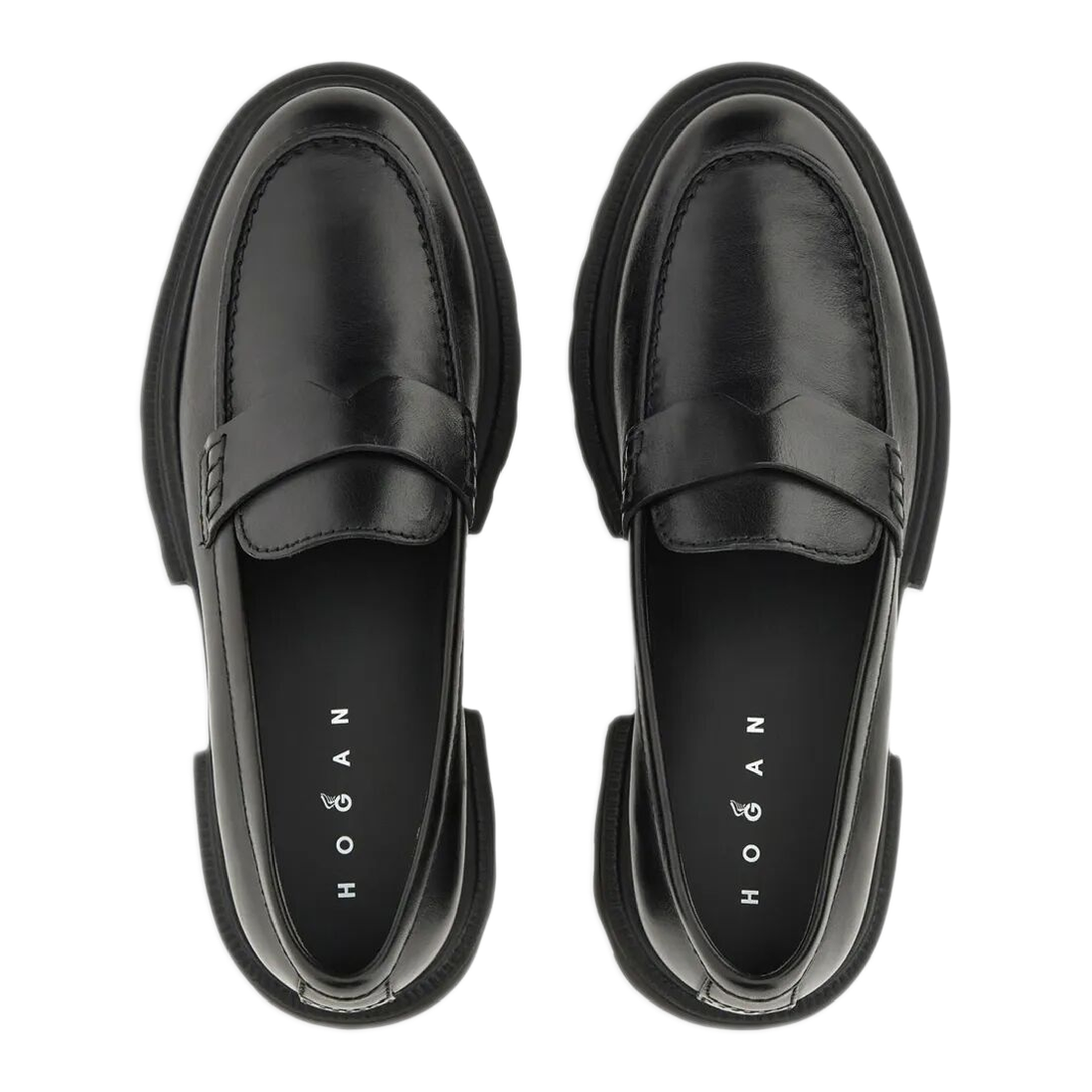 MAYFEYR - Hogan - 10-Storey Smooth Leather And Workwear Sole Loafers - HXW6740FM5IKXT