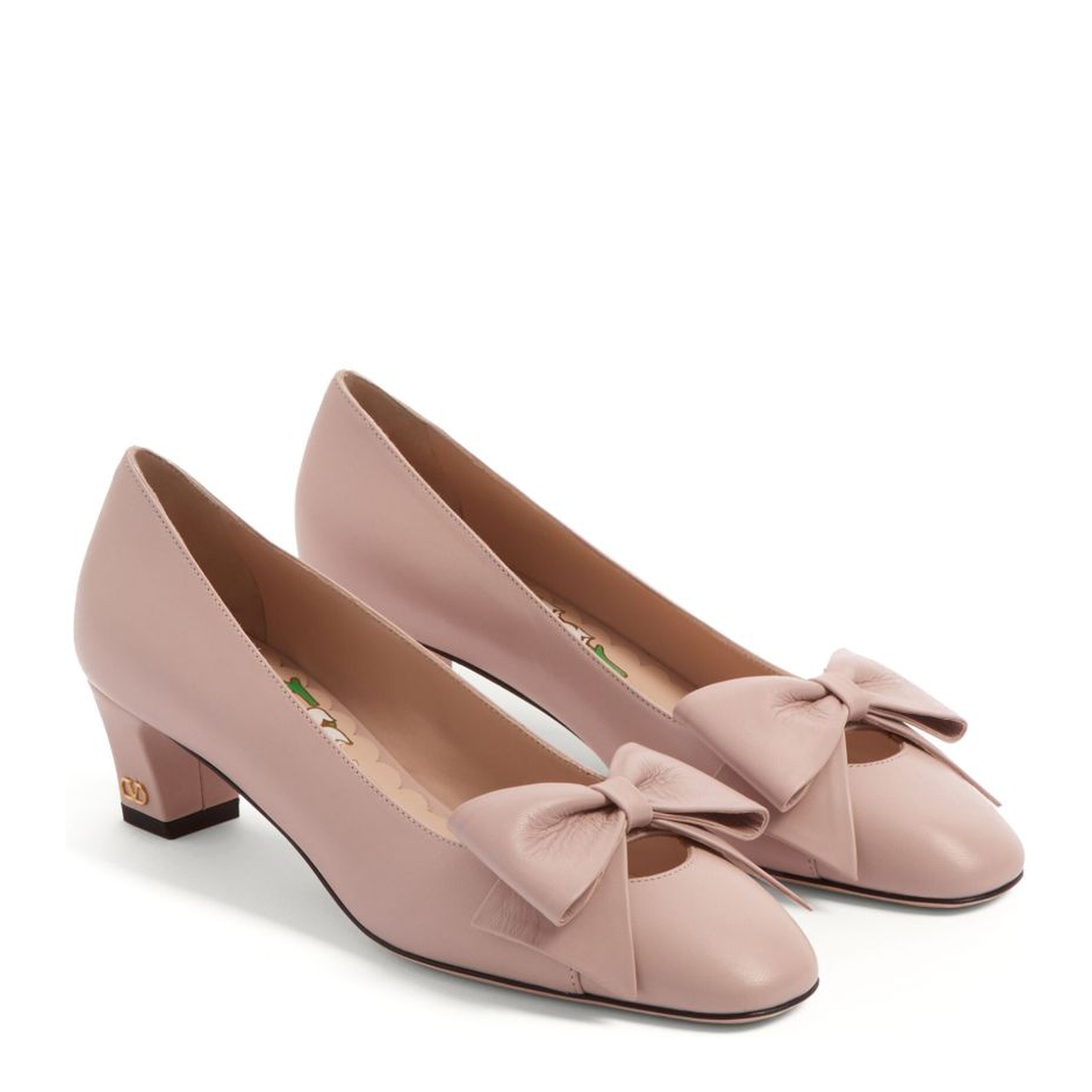 Bow Leather Pumps