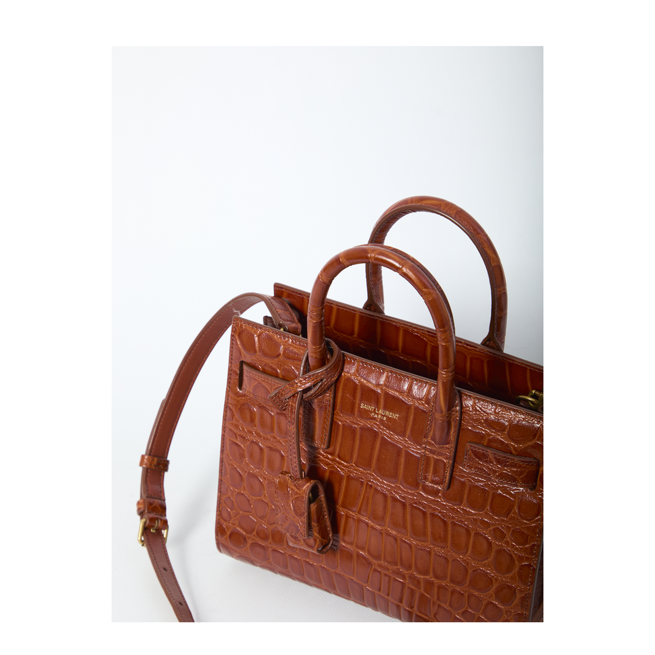 MAYFEYR - Saint Laurent - Sac De Jour Nano Crocodile Bag - 3987112US0W2547