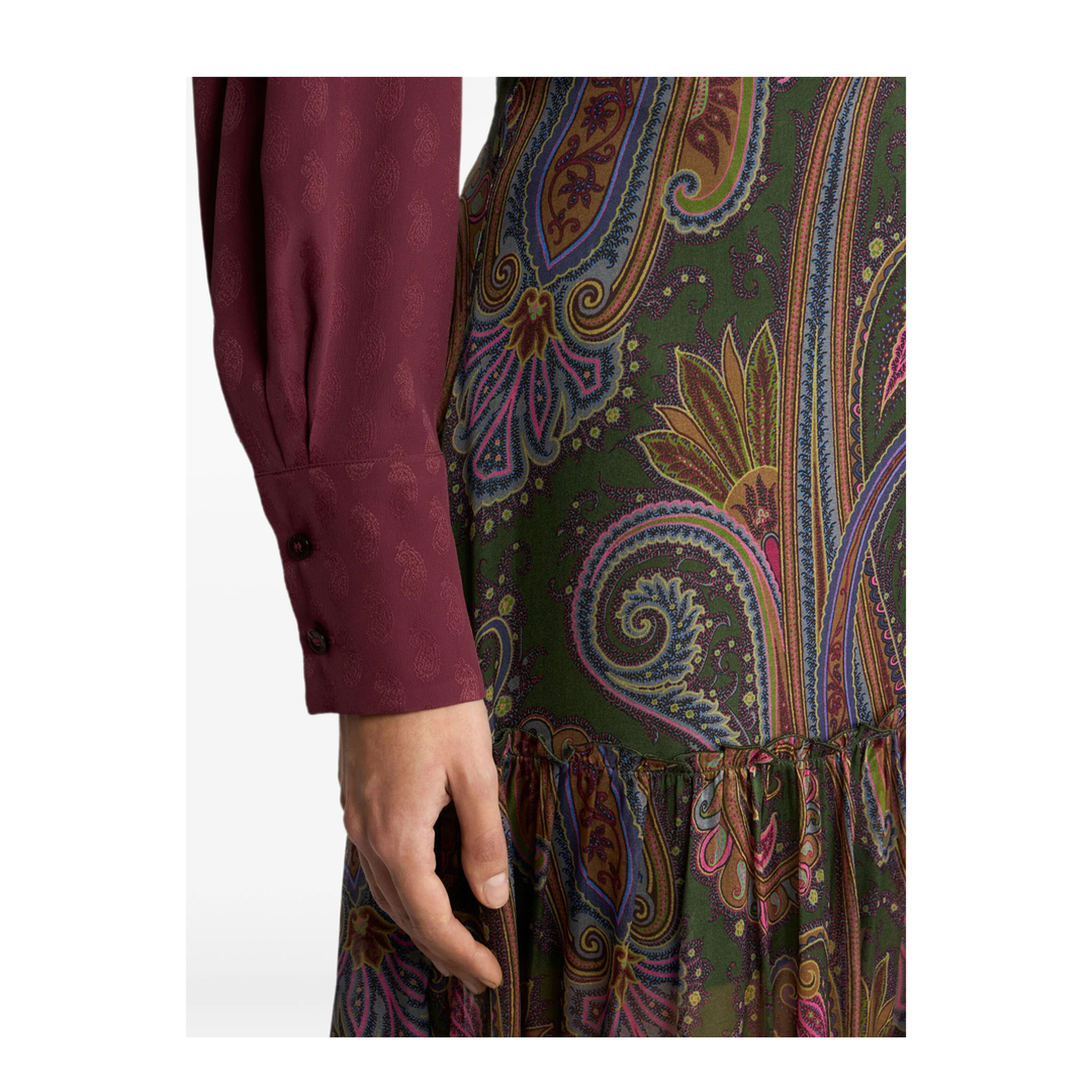 MAYFEYR - Etro - Silk Maxi Skirt With Placed Paisley Print - WRFA021699SP11H