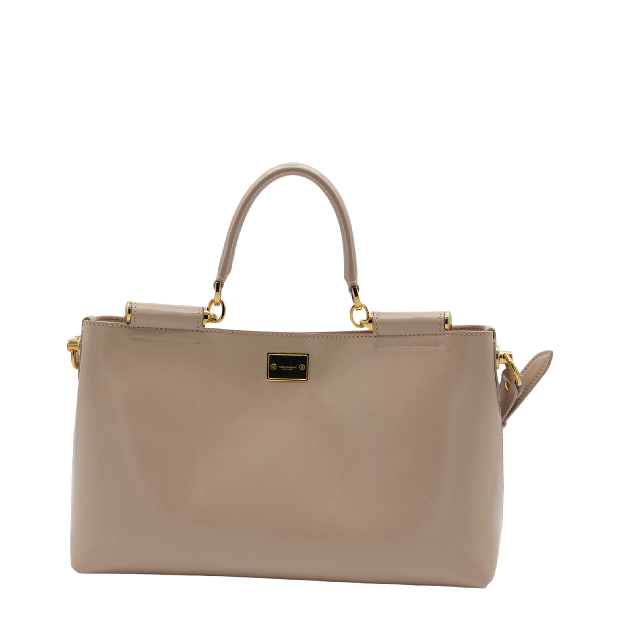 Handbag in Flesh-Coloured Leather