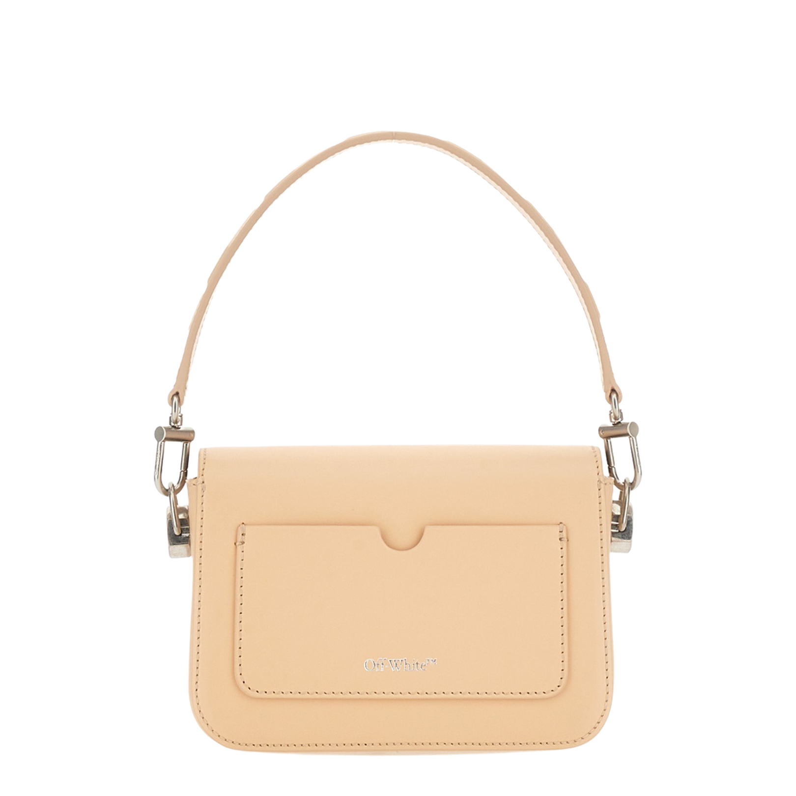Light Pink Leather Small Plain Binder Handbag