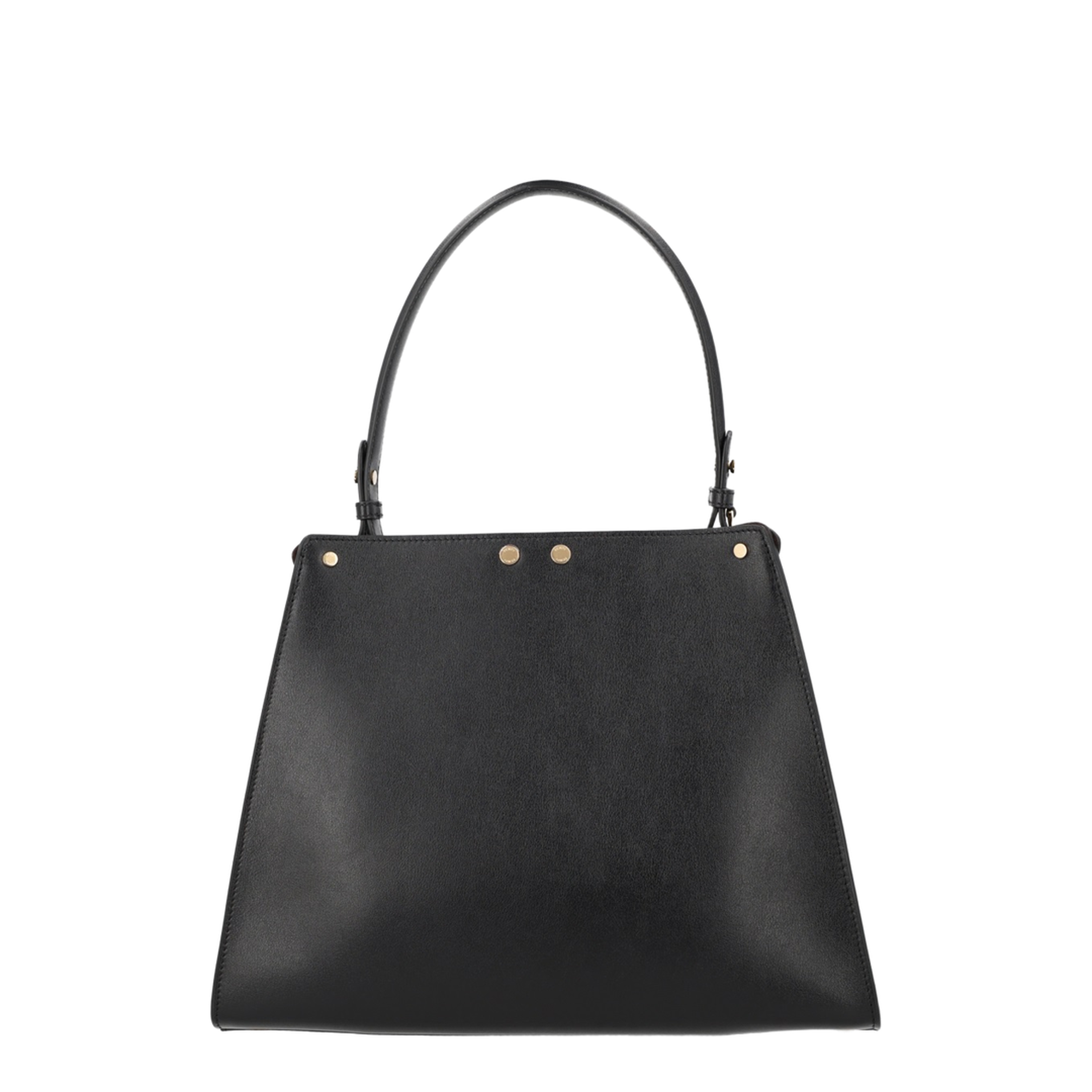 Way Medium Calf Leather with Suede Top-Handle Bag - Black / Chocolate