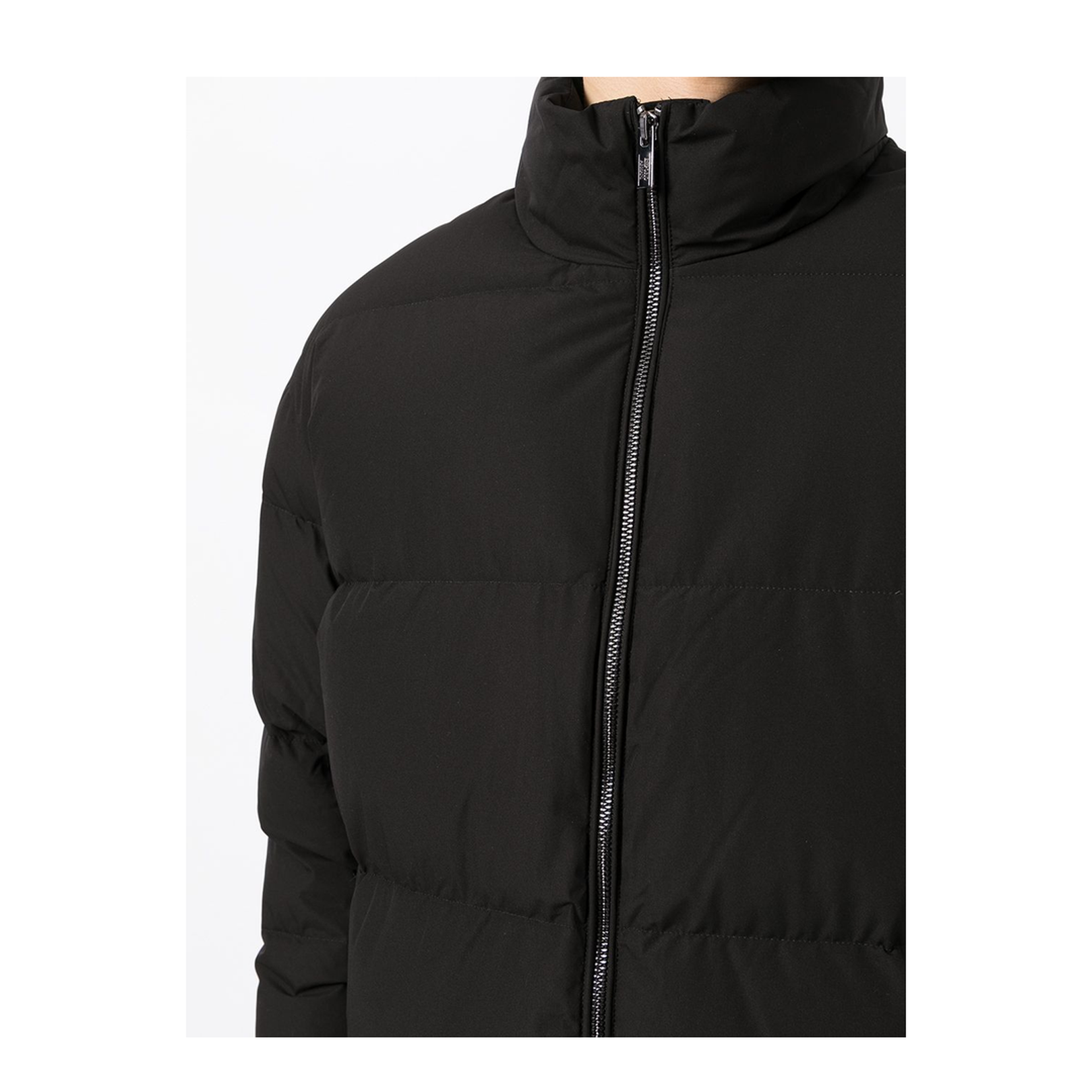 Full-Zip Down Jacket in Quilted Nylon