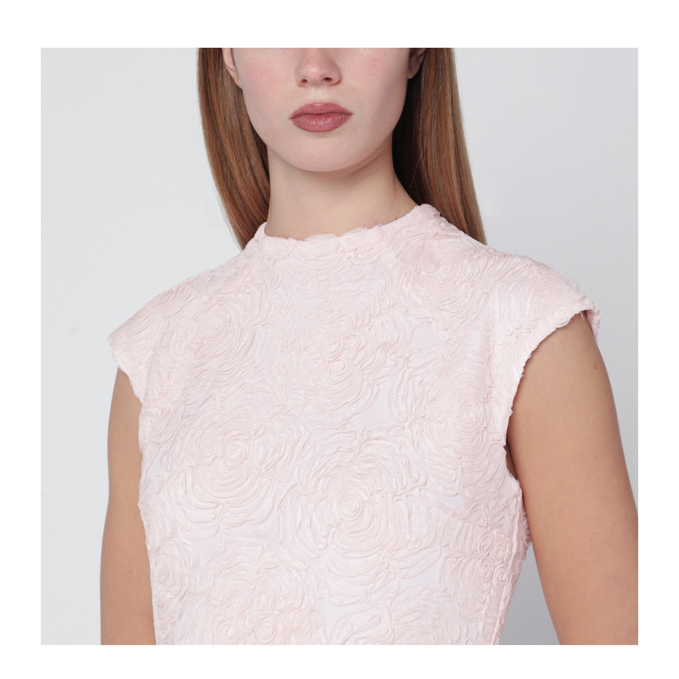 Short Pink Mesh Dress