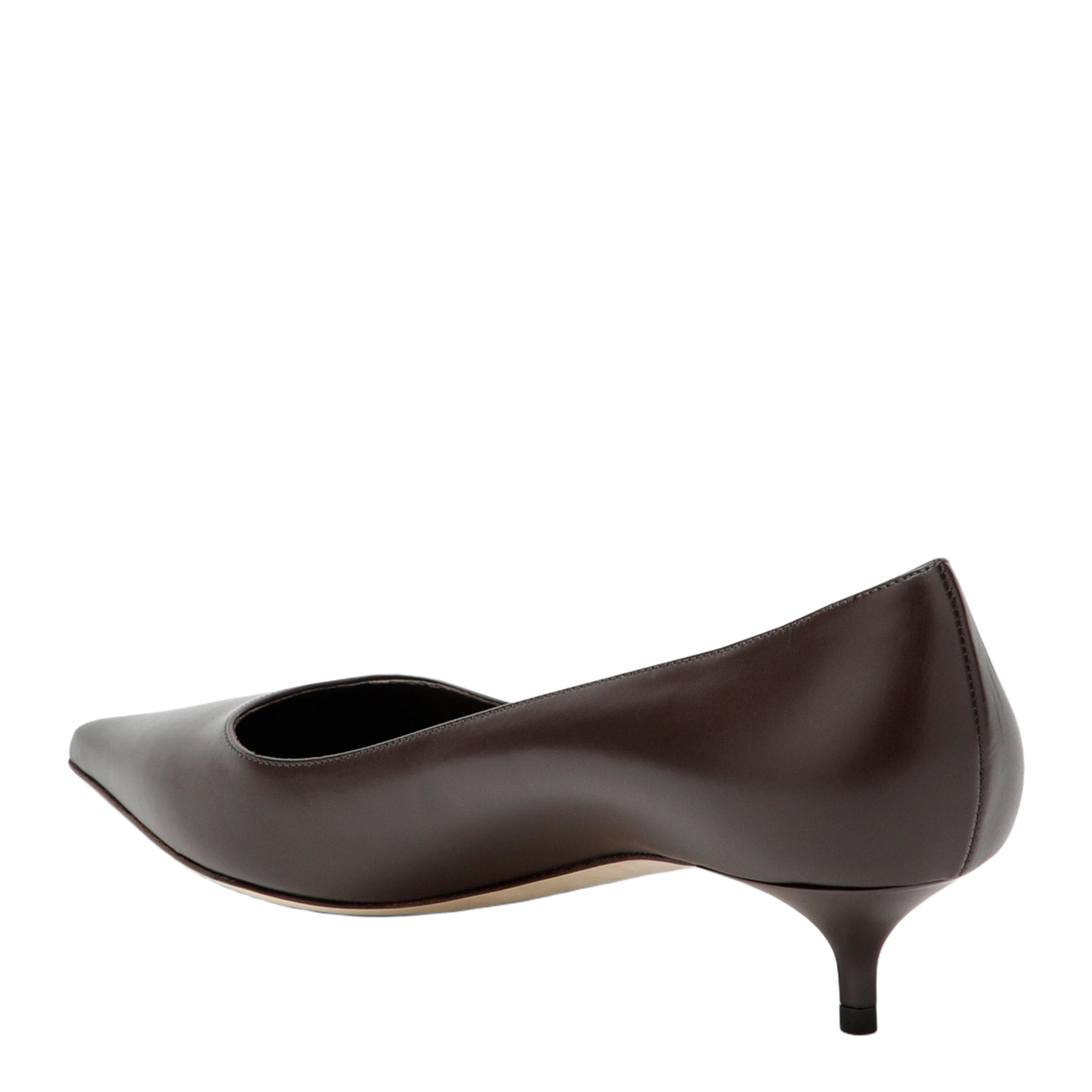 MAYFEYR - Jimmy Choo - Amelia 35 Pumps In Chocolate Leather - AMELIACLF025623