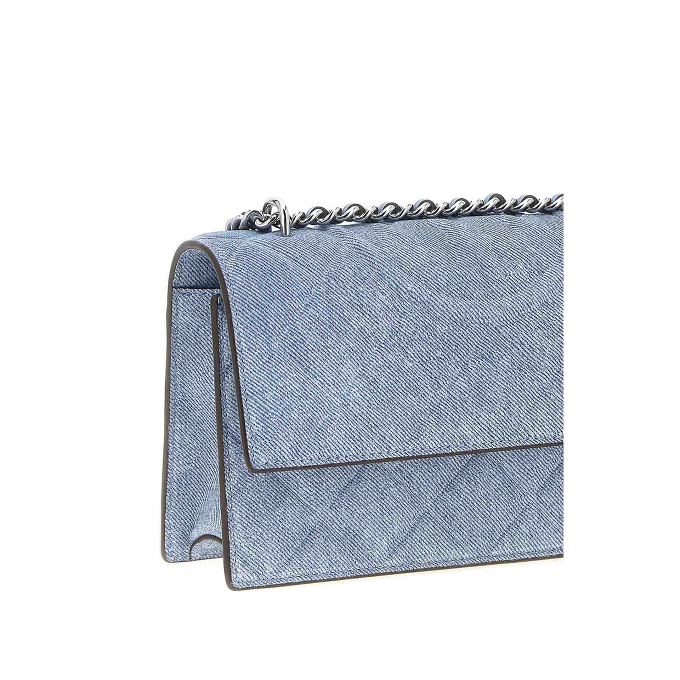 Fleming Denim Small Convertible Shoulder Bag
