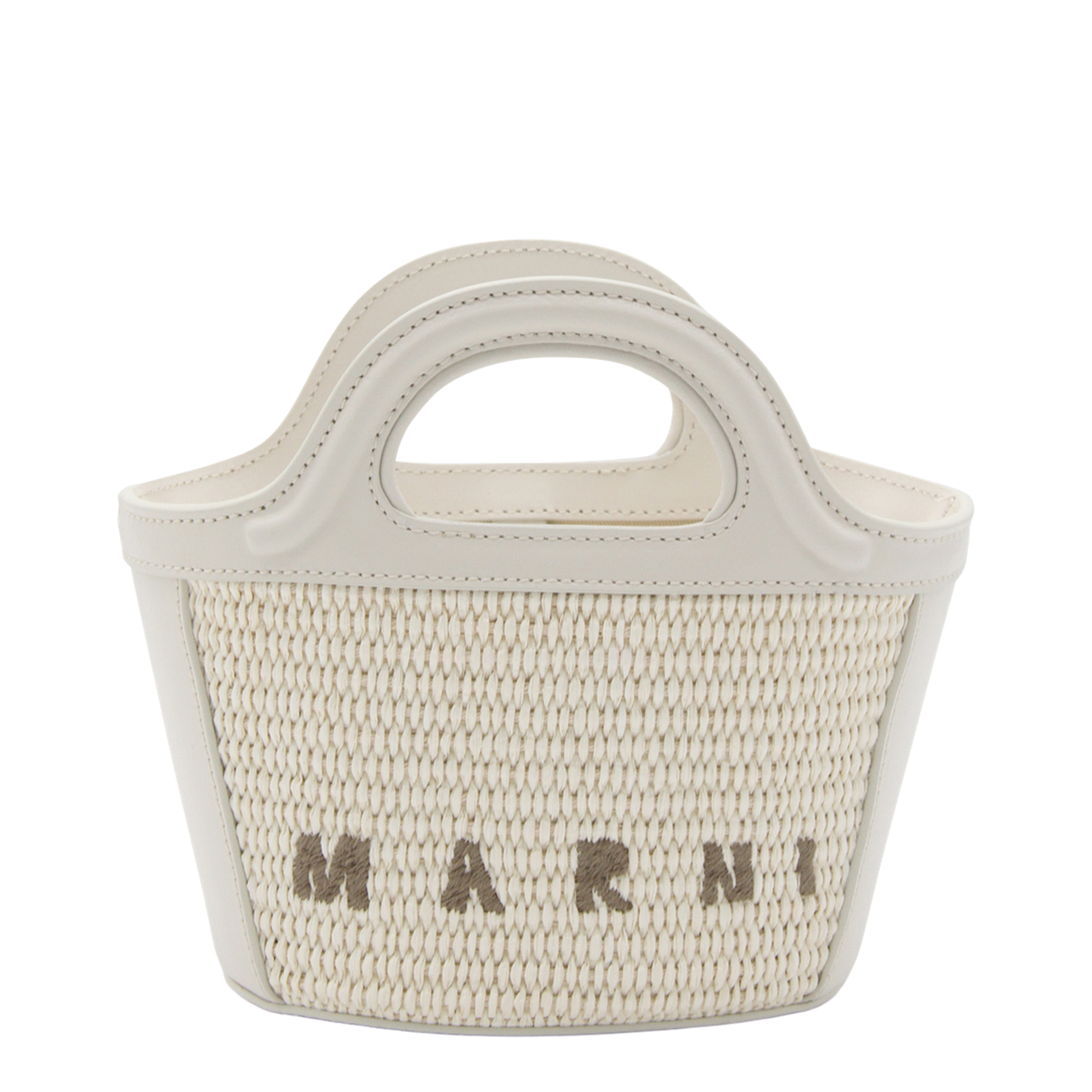 Tropicalia Micro Raffia-Effect Handbag - Shell (Ivory/Off-white)
