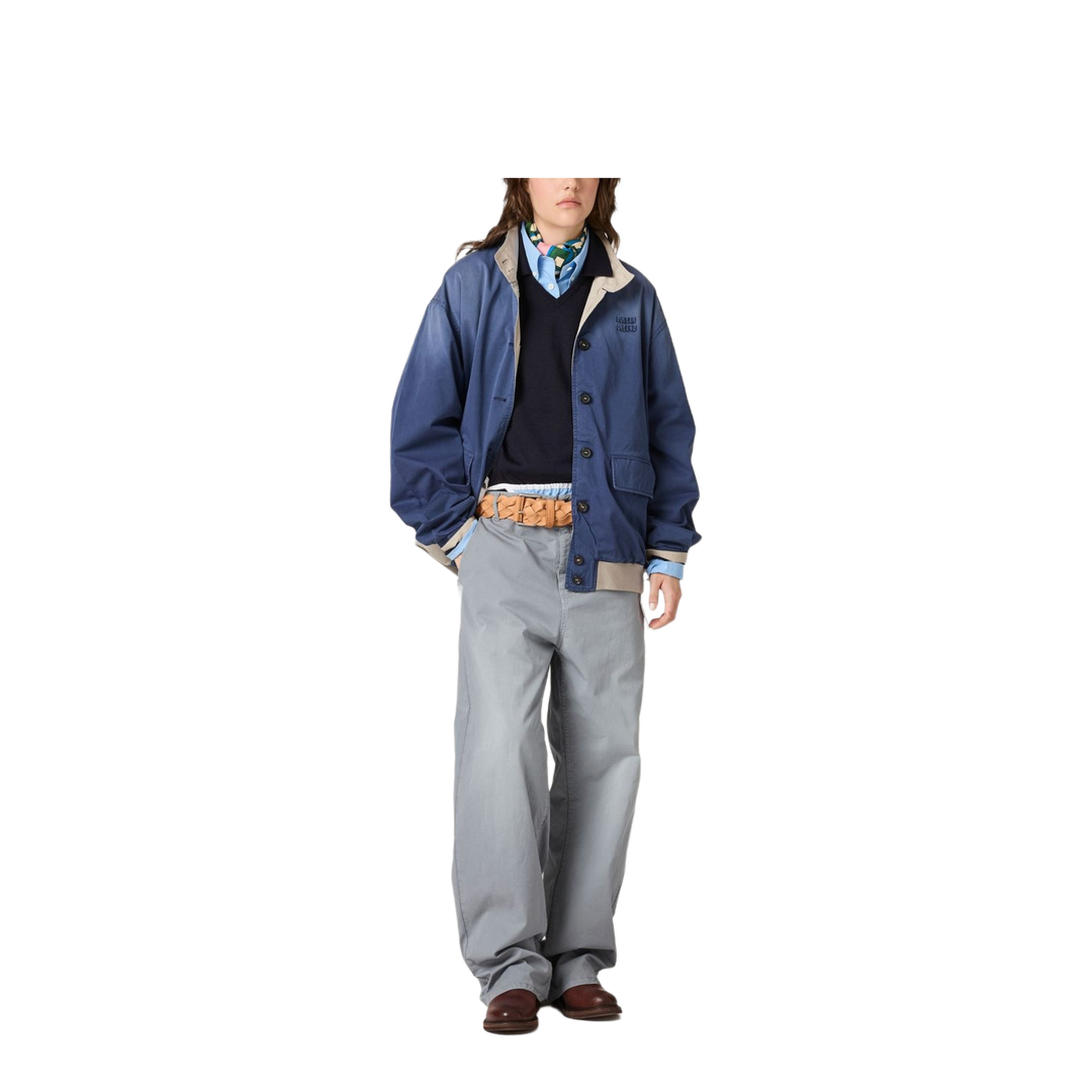MAYFEYR - Miu Miu - Trousers Grey - MP197019R3F0276
