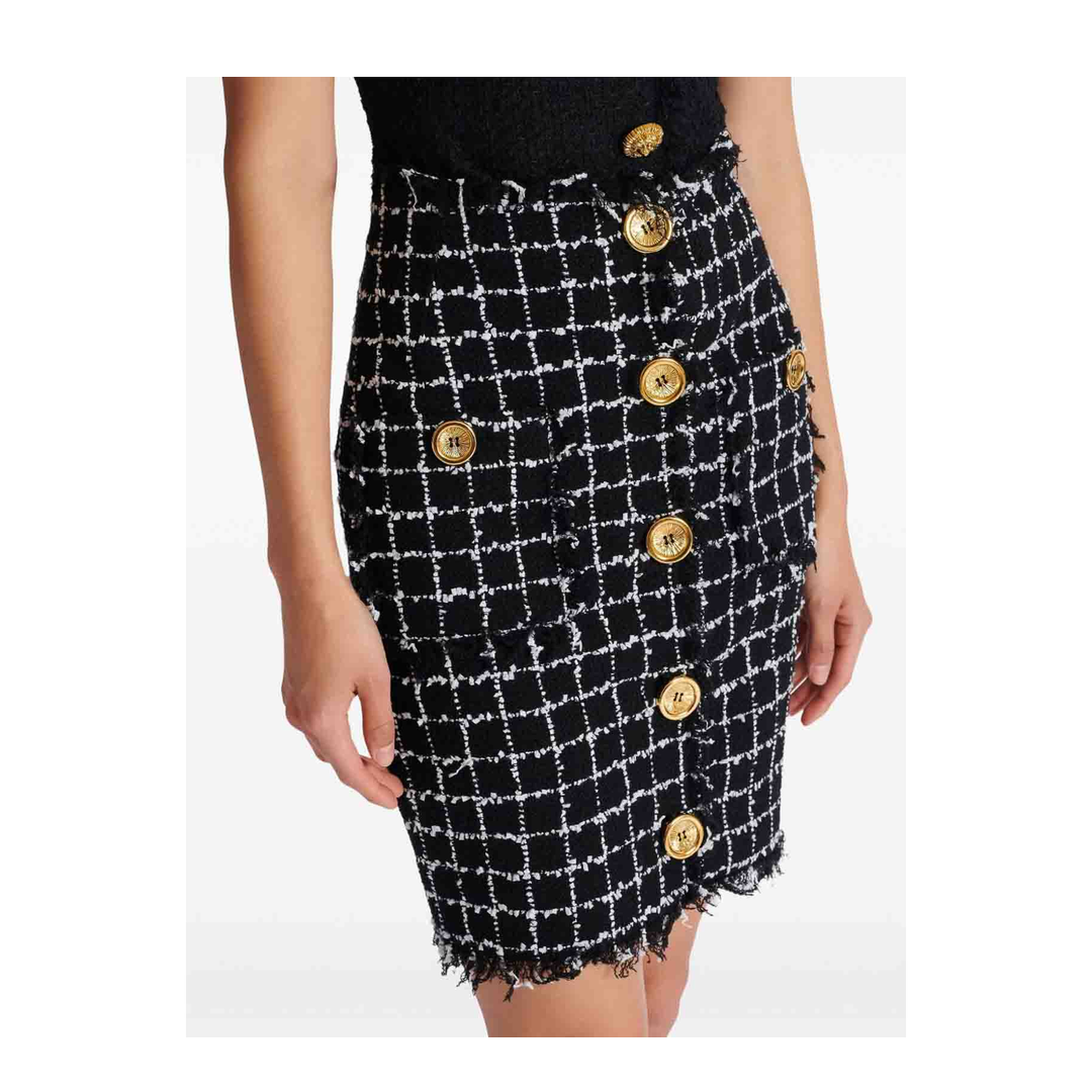 Women's Skirt Grid Pattern