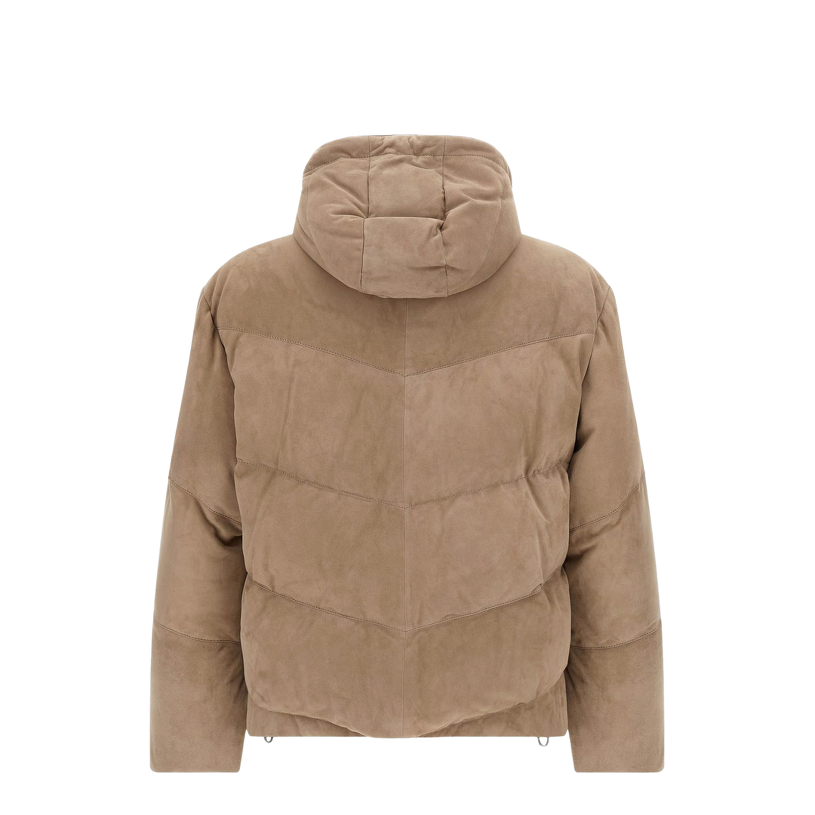 Leather Short Down Jacket