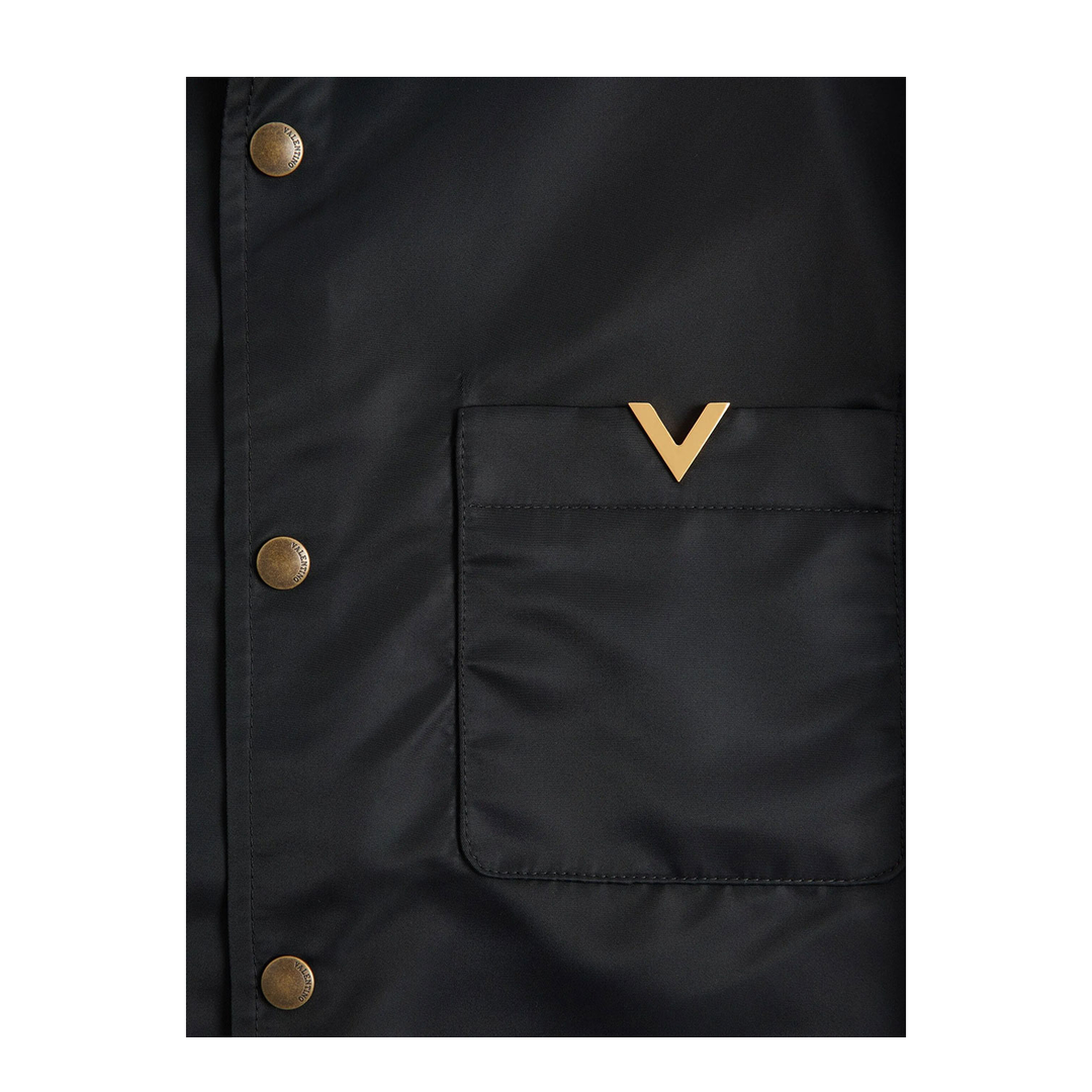 MAYFEYR - Valentino - Nylon Shirt Jacket With Vgold - VCIO06BET