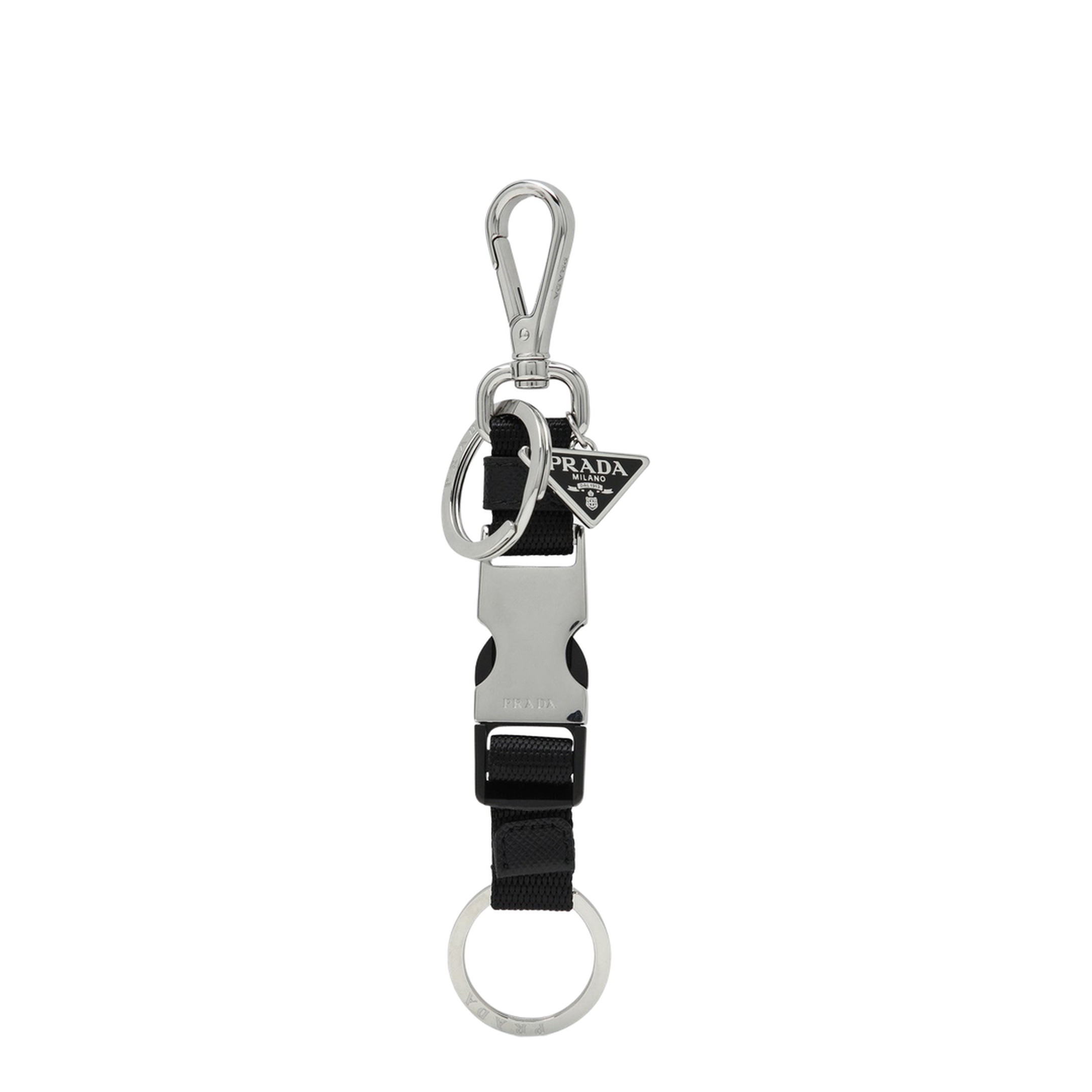 Black Keychain with Snap Buckle