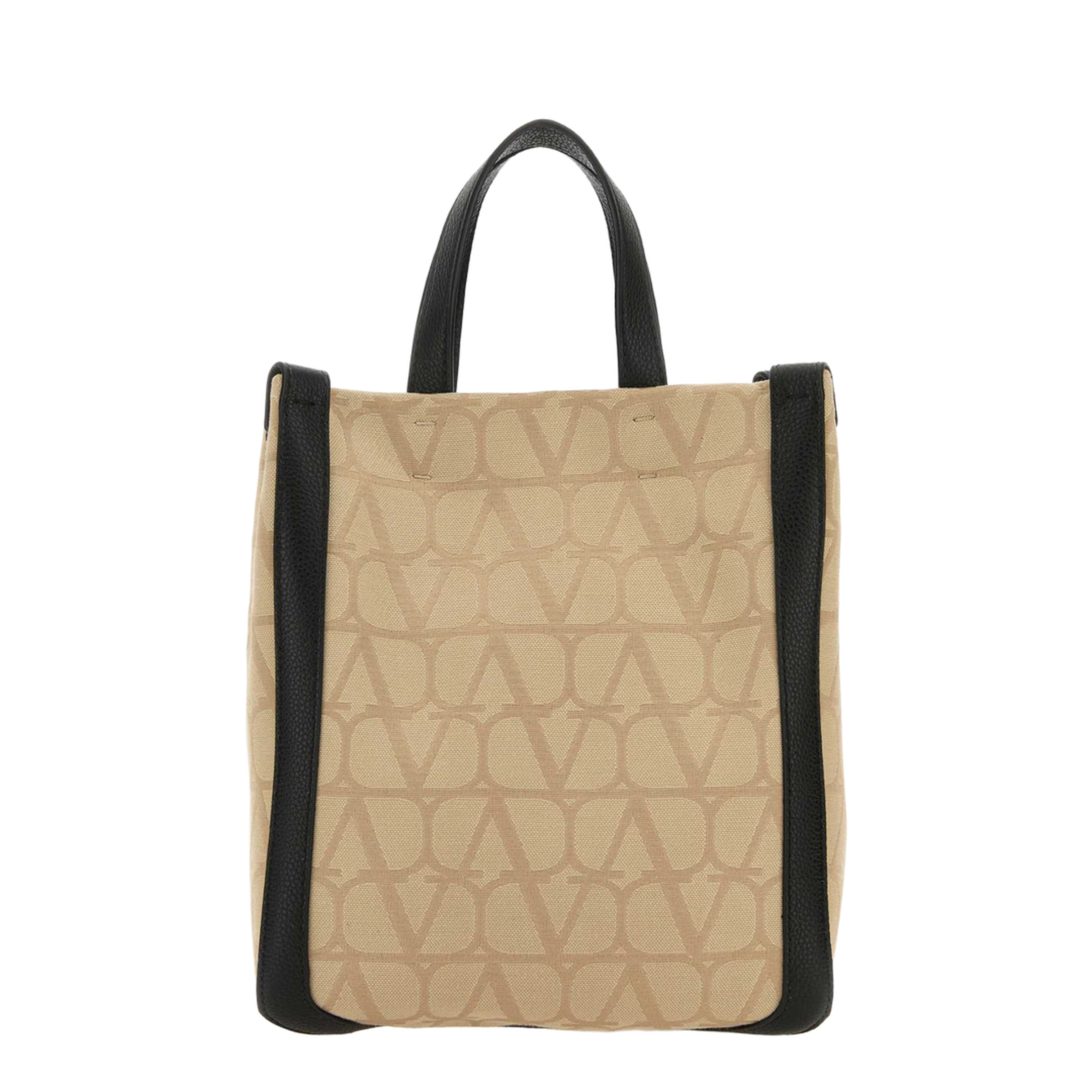 Beige Toile Iconographe Fabric Handbag