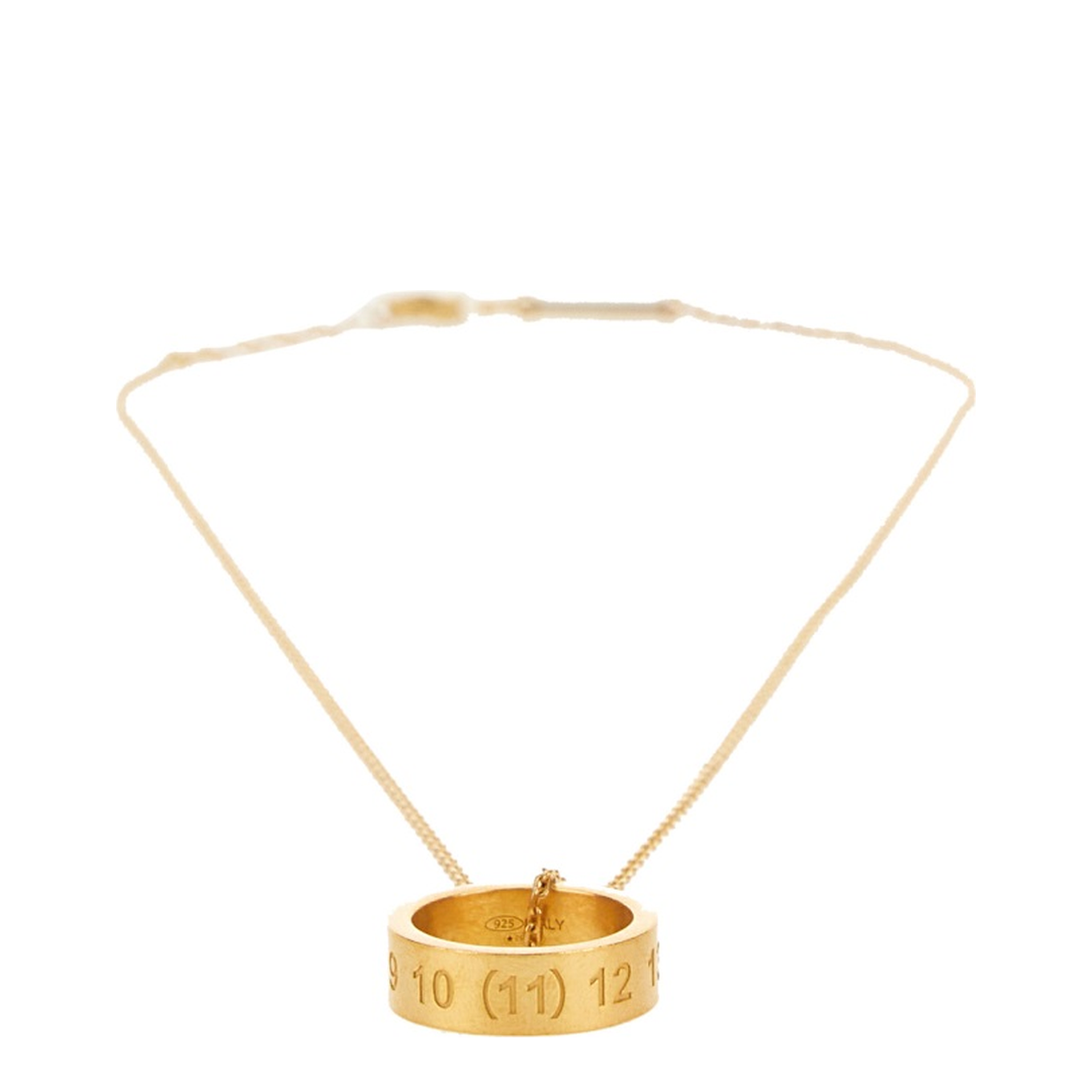 Numeric Ring Necklace