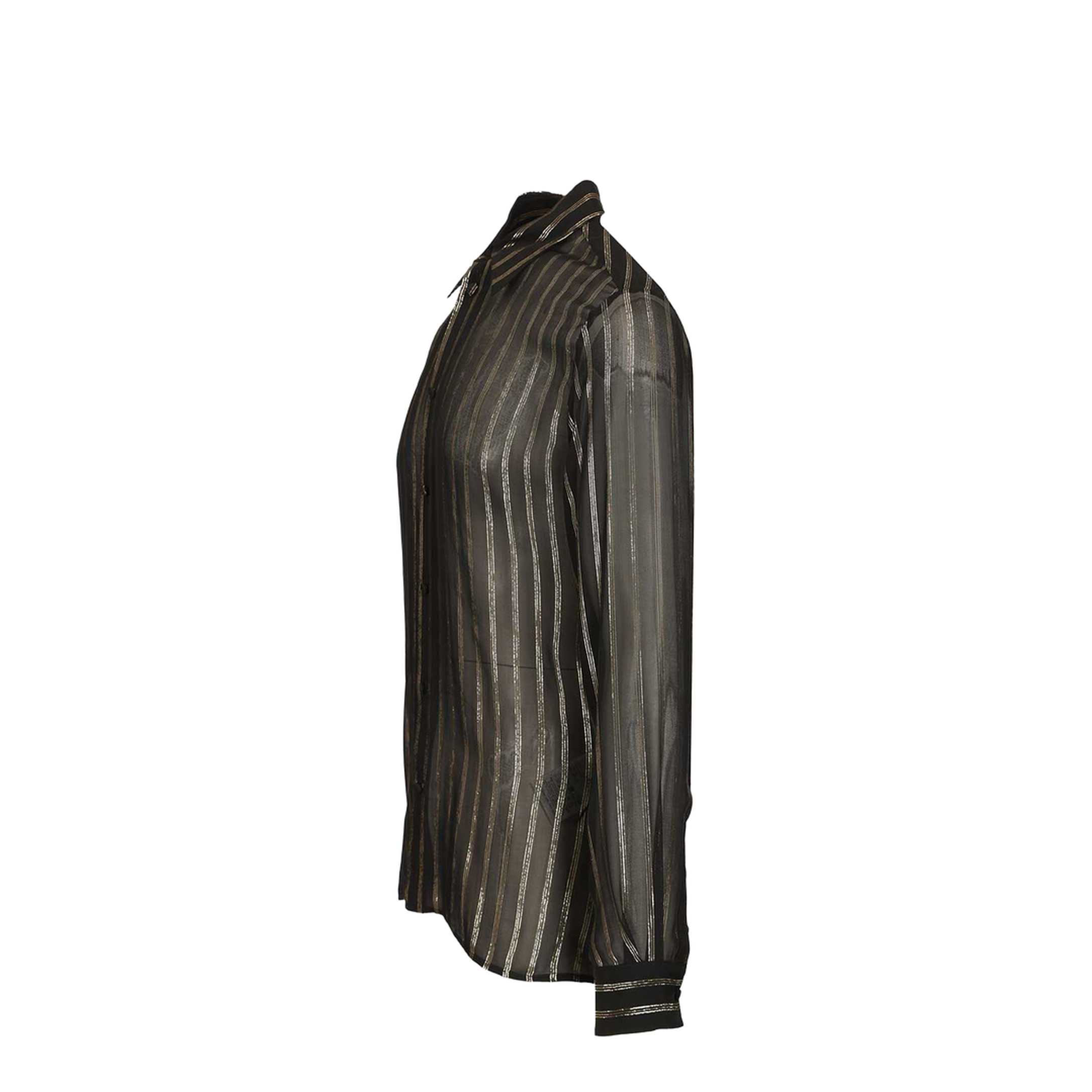 Silk and Lurex Chiffon Shirt