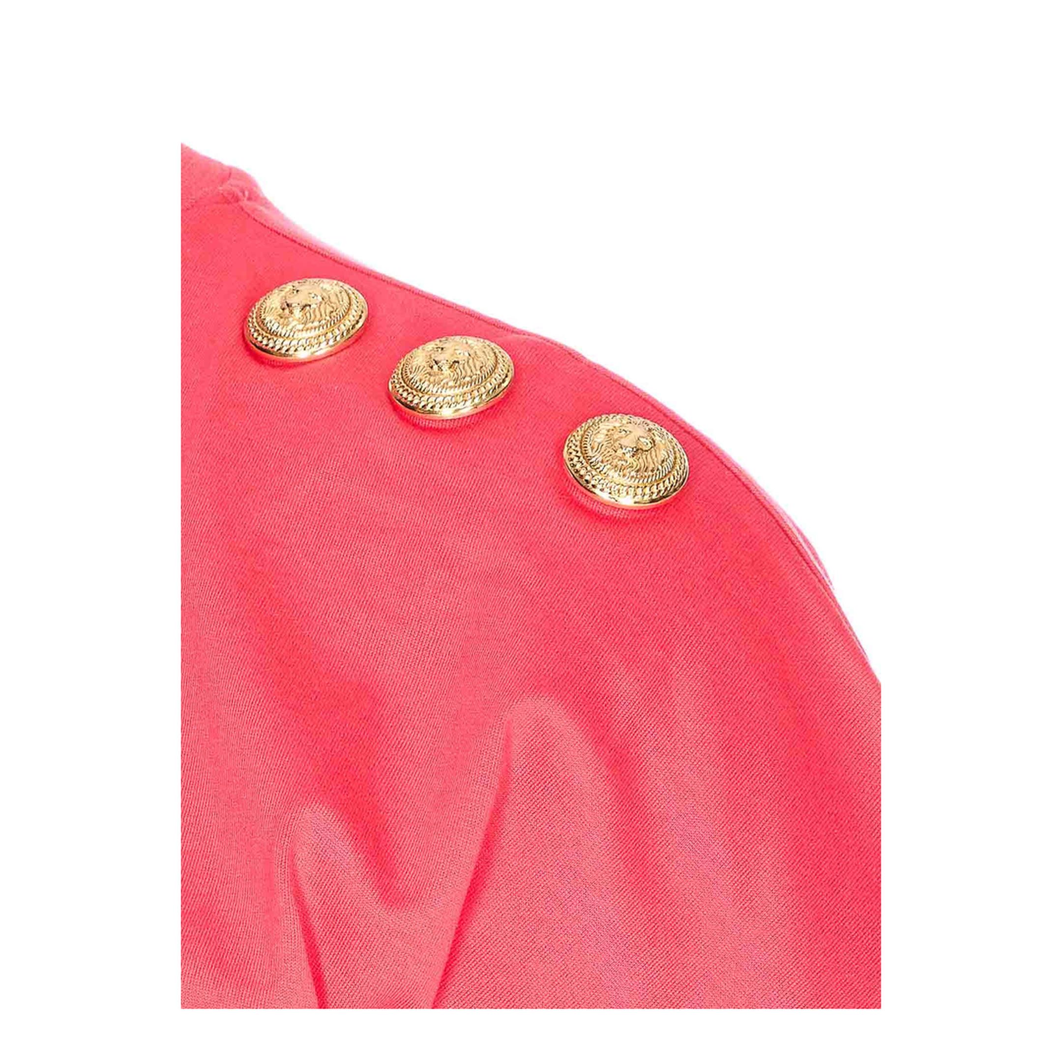 3 Buttons Draped T-Shirt