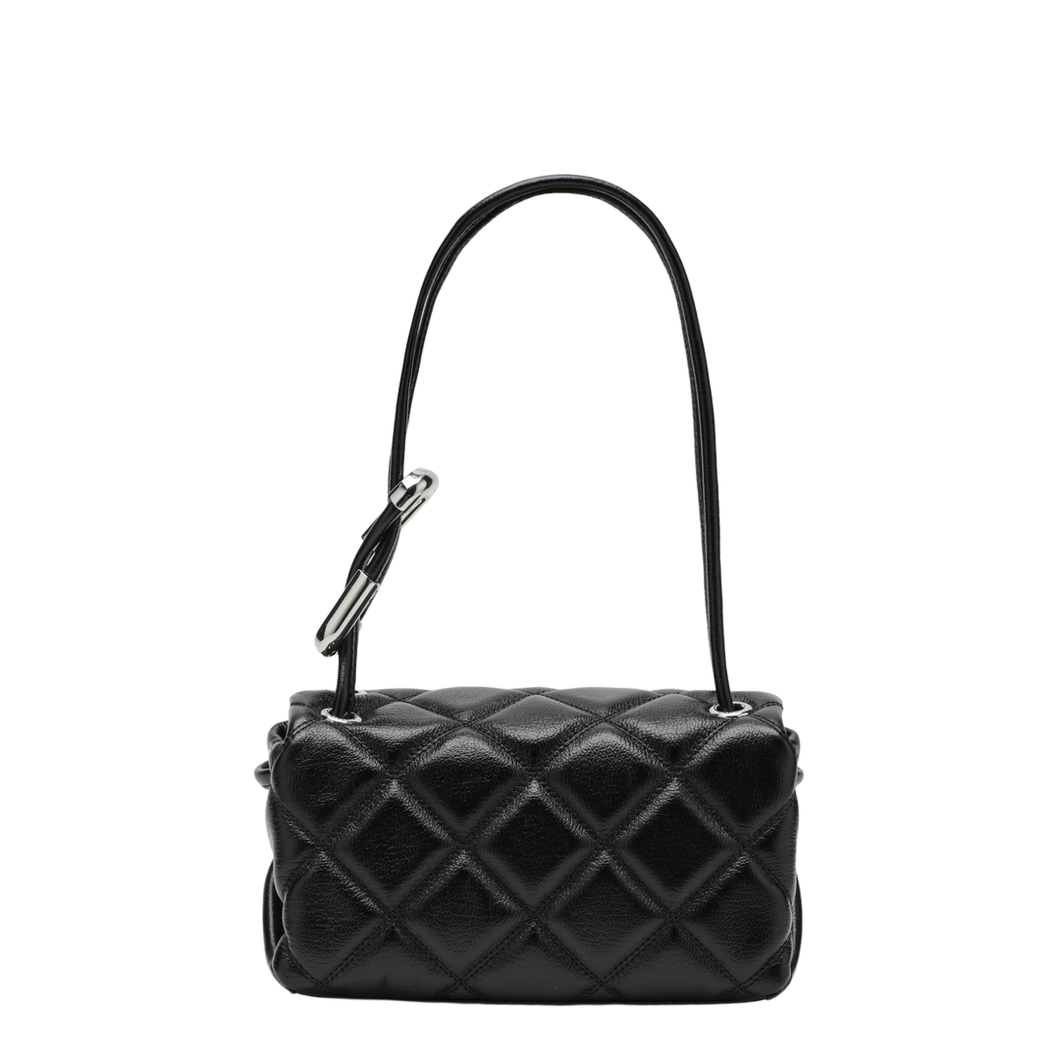 Black Quilted Mini Dual Bag