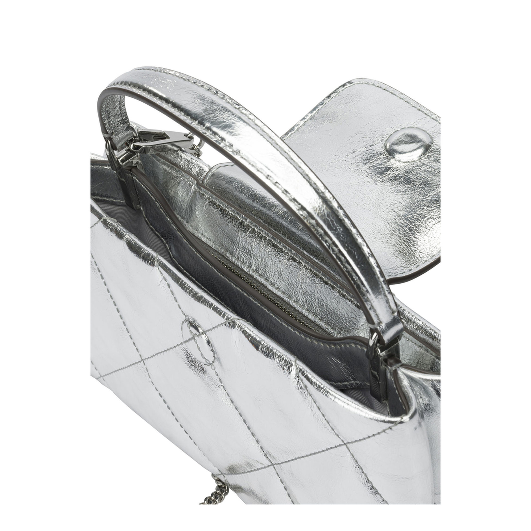 Mini Kira Diamond-Quilted Tote Bag