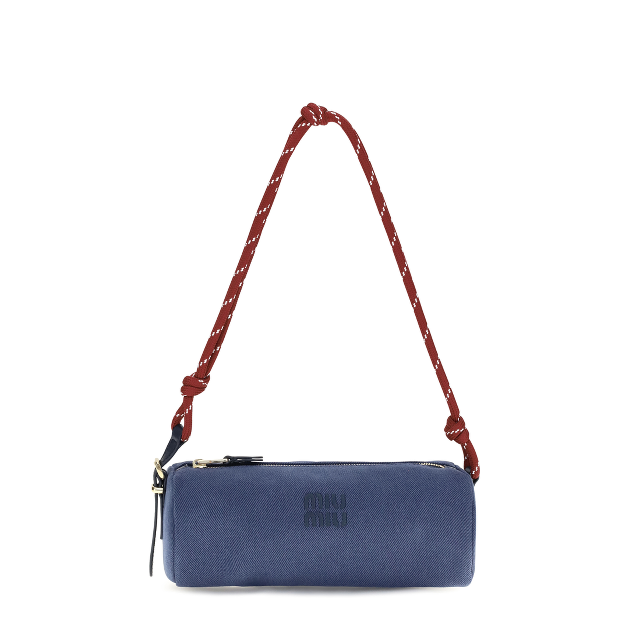 MAYFEYR - Miu Miu - Embroidered Logo Shoulder Bag - 5NE8532IA7