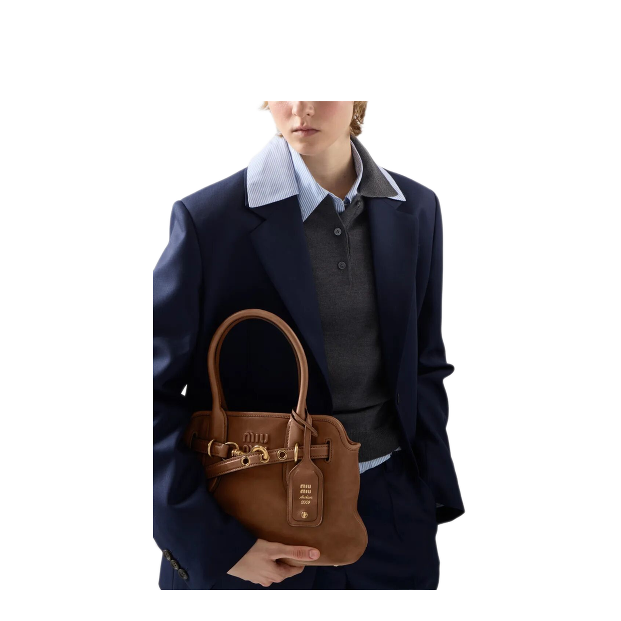 MAYFEYR - Miu Miu - Aventure Nappa Leather Bag - 5BA292VOON2BBLF0316