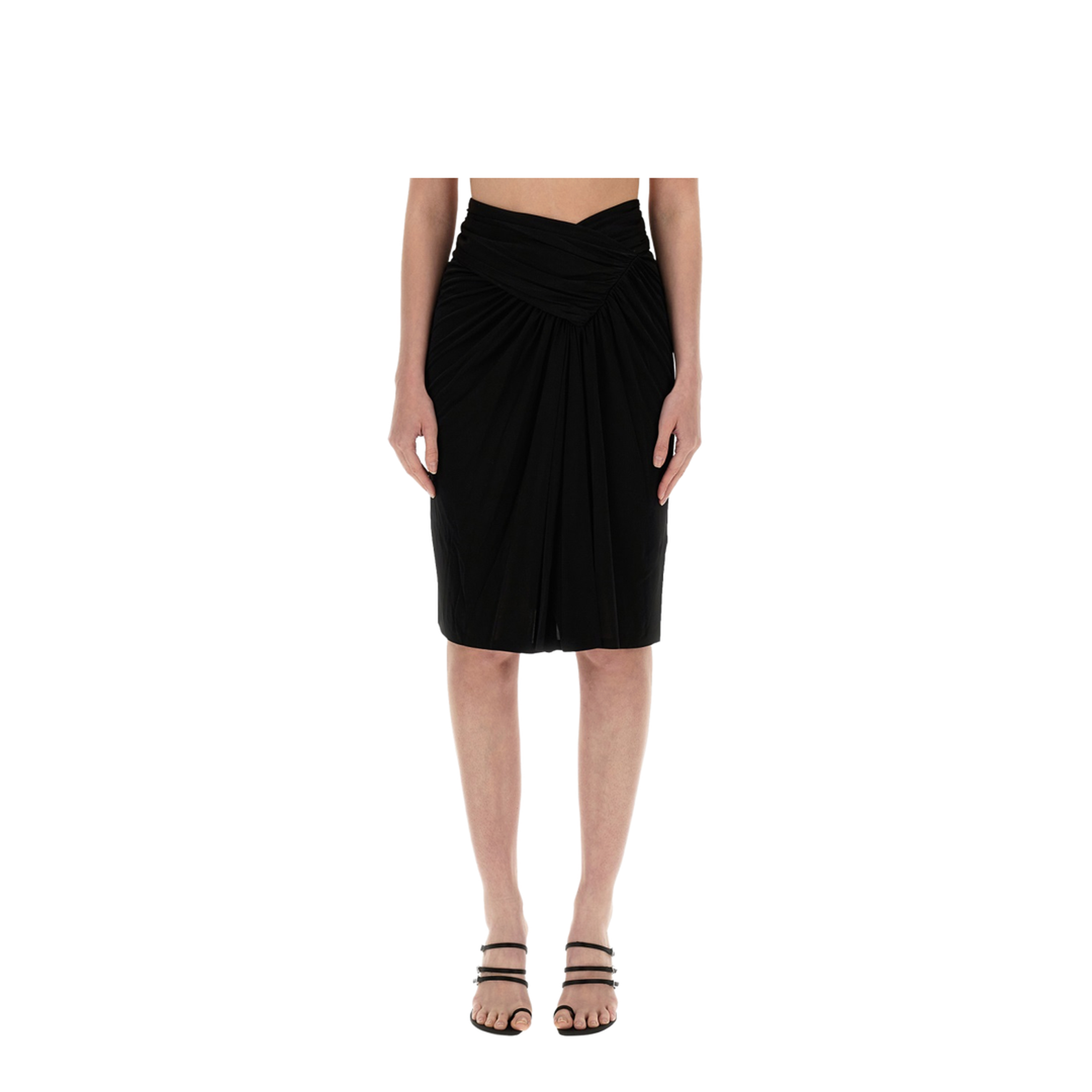 Pencil Skirt with Pleats
