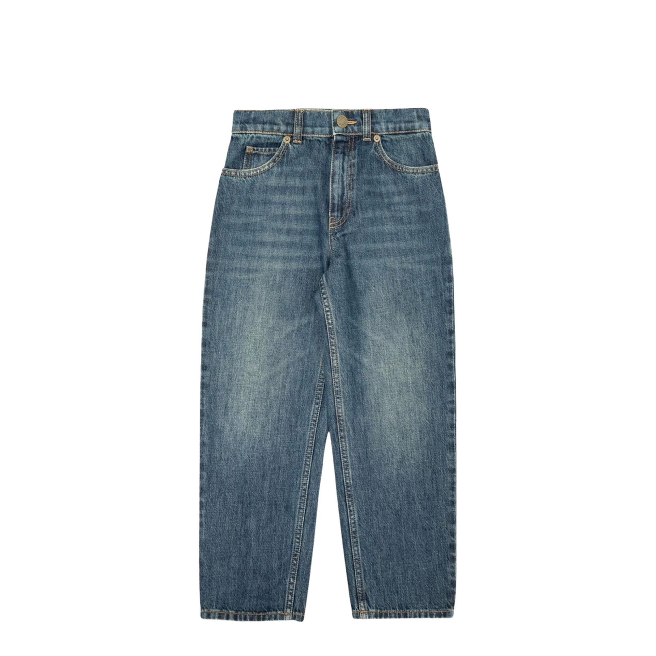 Ju Pants Eco Washed Denim Dark Blue Mix